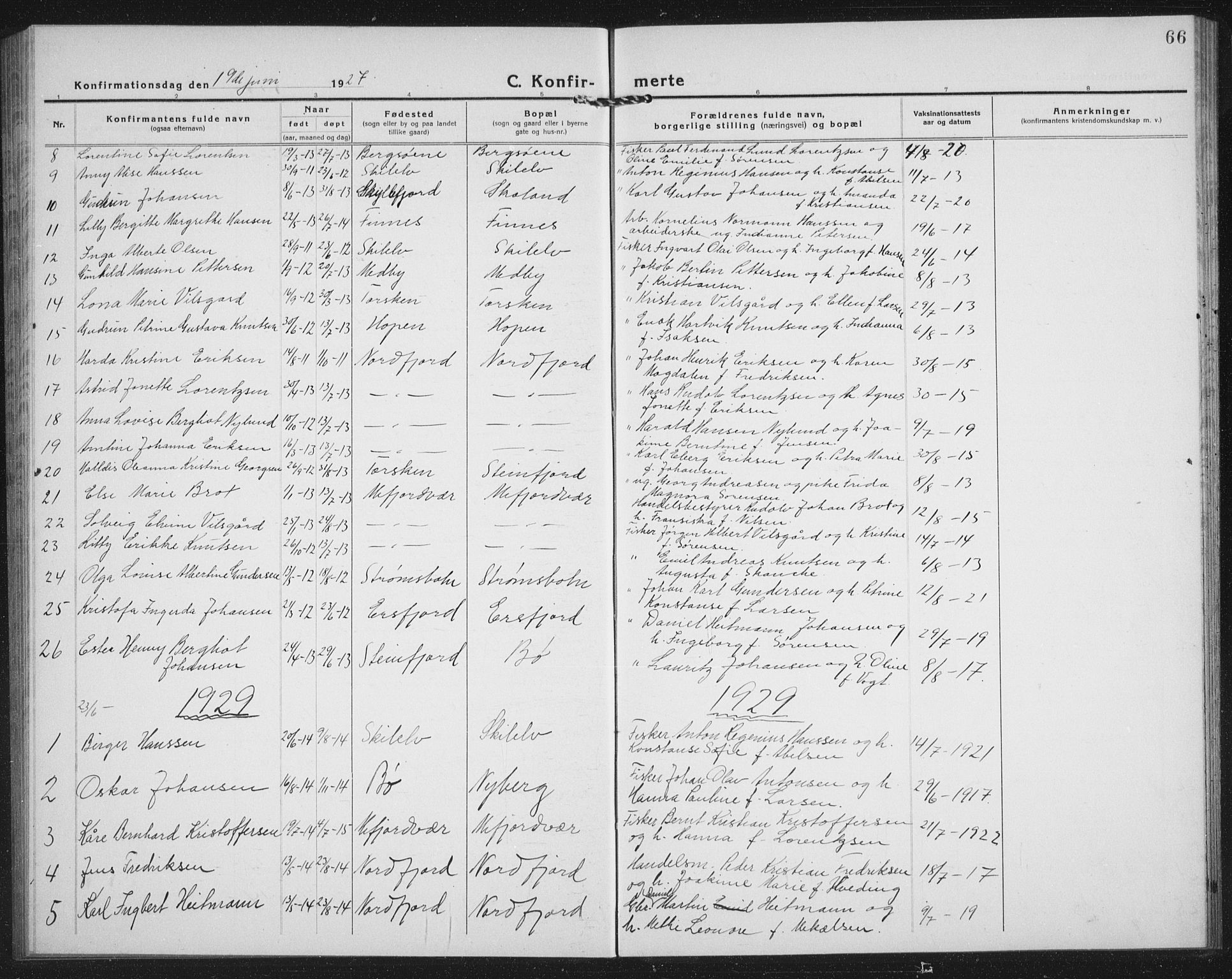 Berg sokneprestkontor, SATØ/S-1318/G/Ga/Gab/L0007klokker: Parish register (copy) no. 7, 1922-1936, p. 66