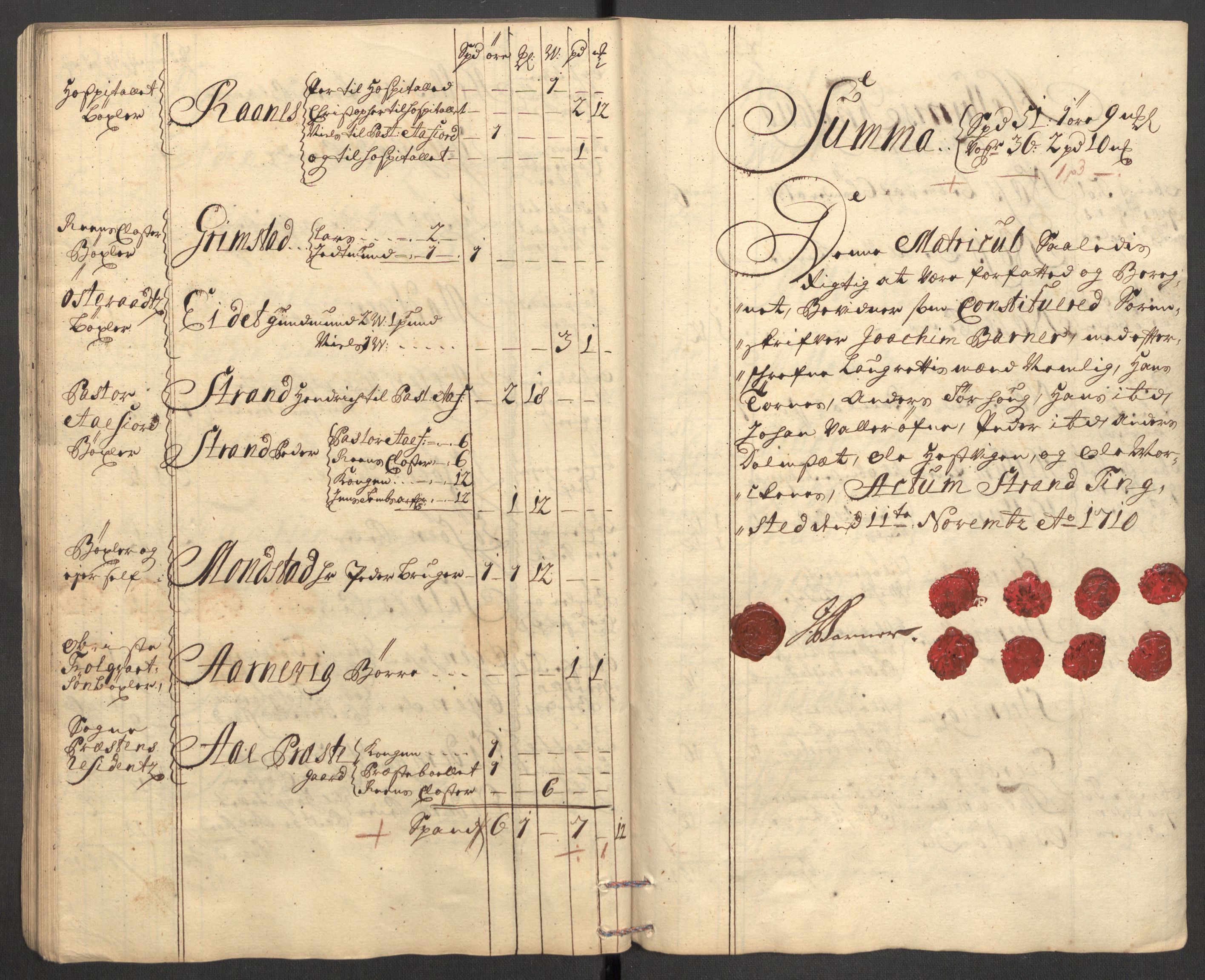 Rentekammeret inntil 1814, Reviderte regnskaper, Fogderegnskap, AV/RA-EA-4092/R57/L3859: Fogderegnskap Fosen, 1710, p. 53