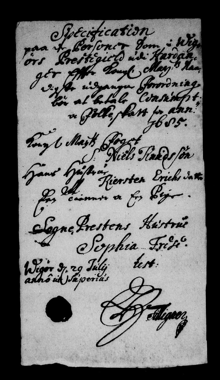 Rentekammeret inntil 1814, Reviderte regnskaper, Stiftamtstueregnskaper, Bergen stiftamt, AV/RA-EA-6043/R/Rc/L0078: Bergen stiftamt, 1685