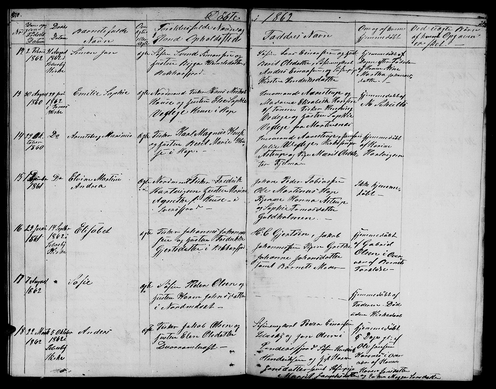 Lebesby sokneprestkontor, AV/SATØ-S-1353/H/Hb/L0001klokker: Parish register (copy) no. 1, 1846-1862, p. 270-271