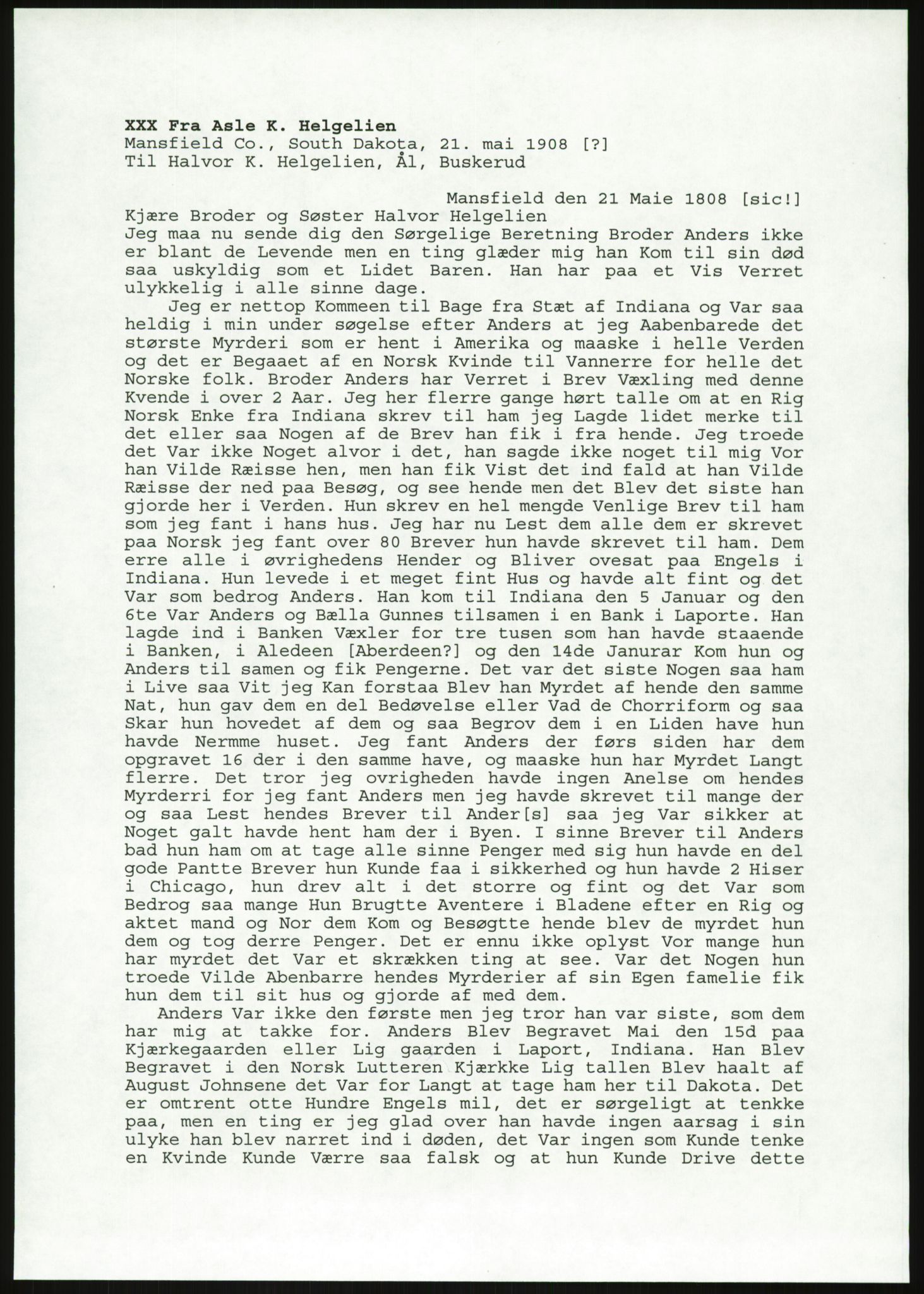 Samlinger til kildeutgivelse, Amerikabrevene, AV/RA-EA-4057/F/L0019: Innlån fra Buskerud: Fonnem - Kristoffersen, 1838-1914, p. 771