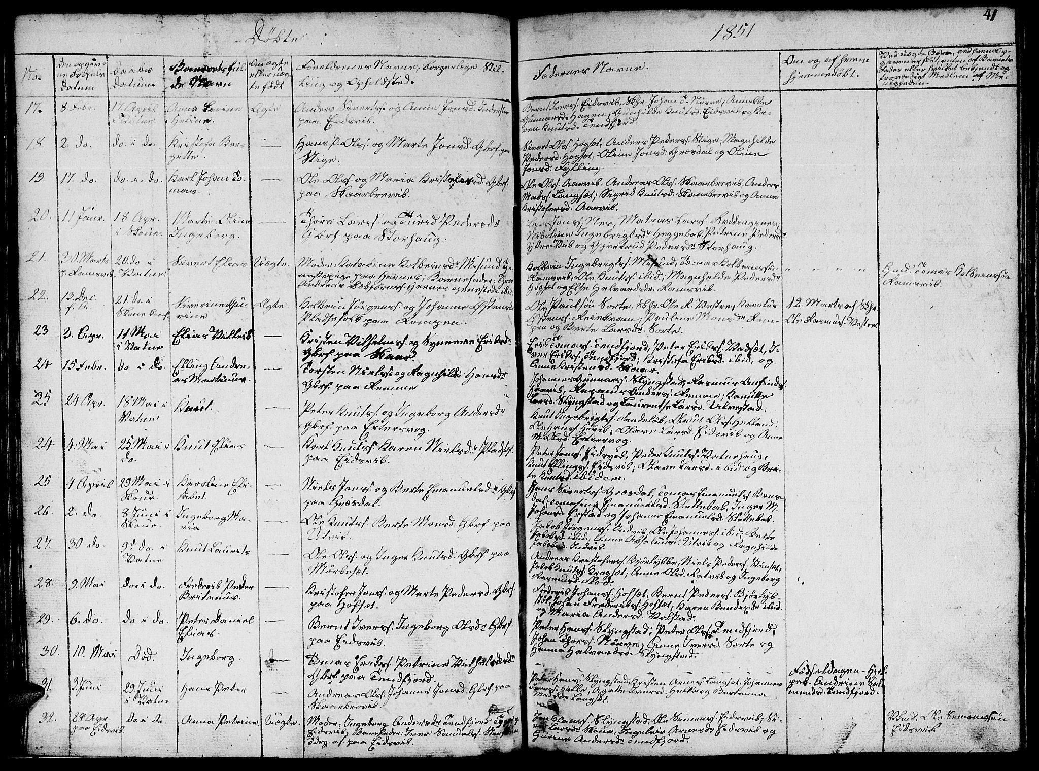 Ministerialprotokoller, klokkerbøker og fødselsregistre - Møre og Romsdal, AV/SAT-A-1454/524/L0362: Parish register (copy) no. 524C03, 1840-1854, p. 41