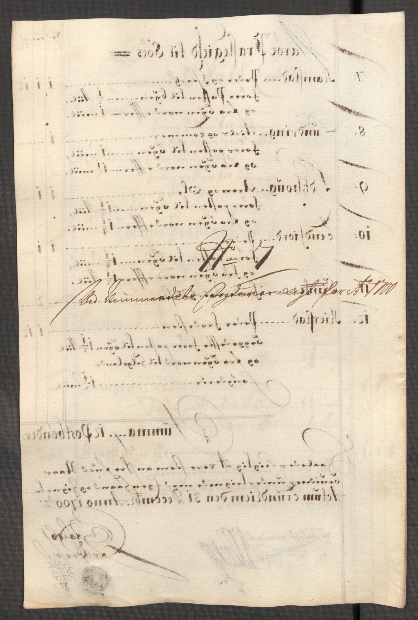 Rentekammeret inntil 1814, Reviderte regnskaper, Fogderegnskap, RA/EA-4092/R64/L4426: Fogderegnskap Namdal, 1699-1700, p. 305