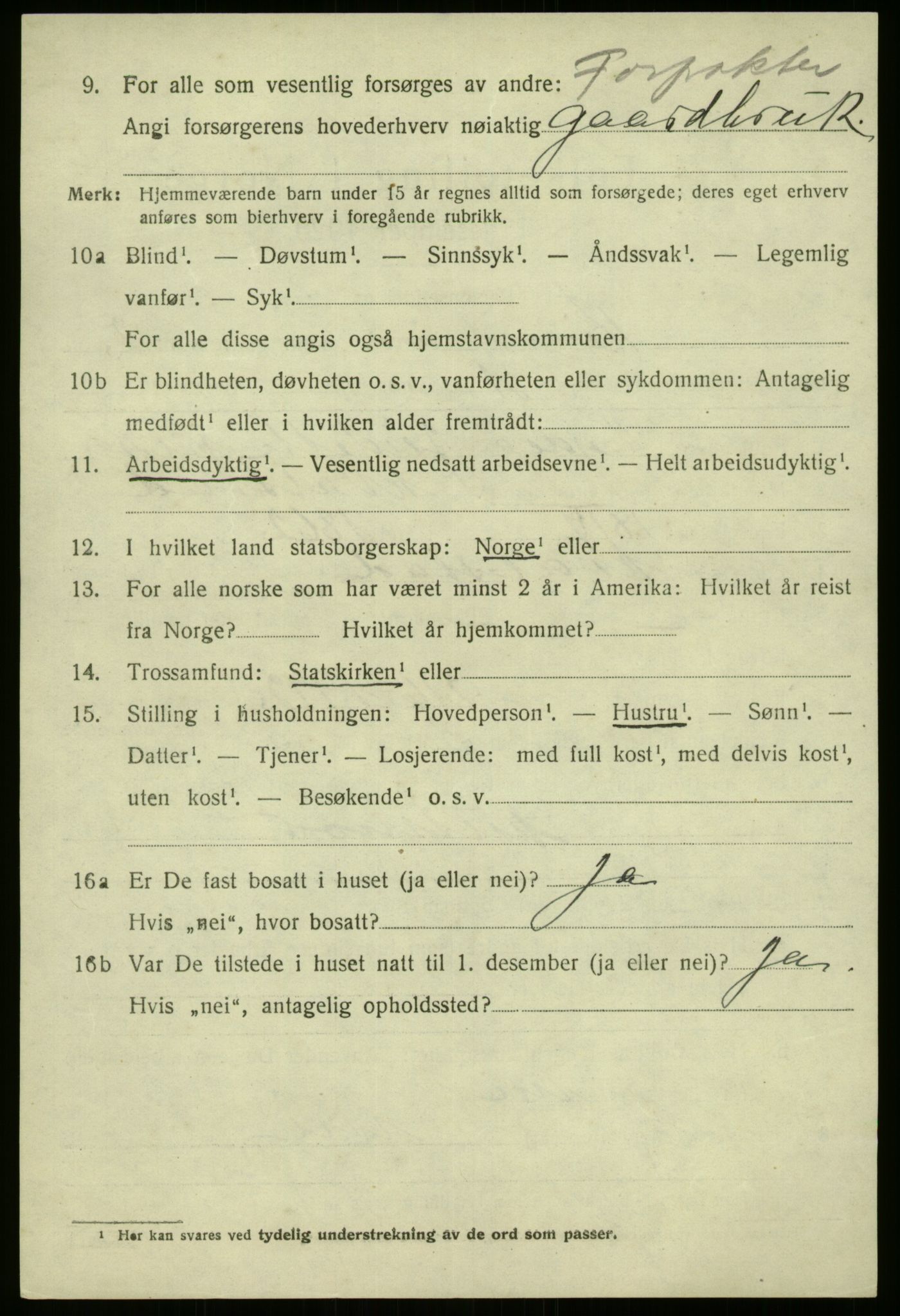 SAB, 1920 census for Kinn, 1920, p. 9842