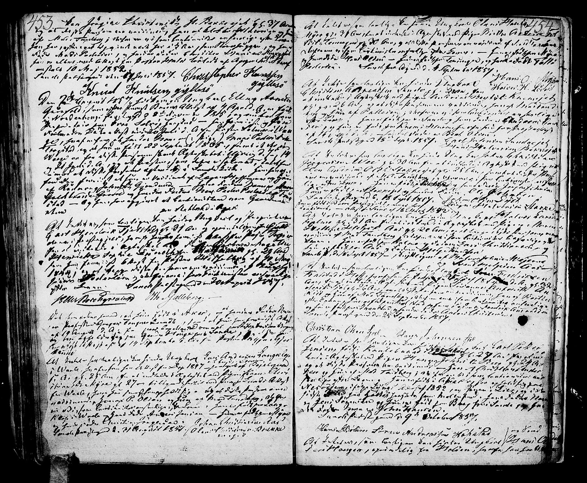 Sande Kirkebøker, SAKO/A-53/F/Fa/L0002: Parish register (official) no. 2, 1804-1814, p. 453-454