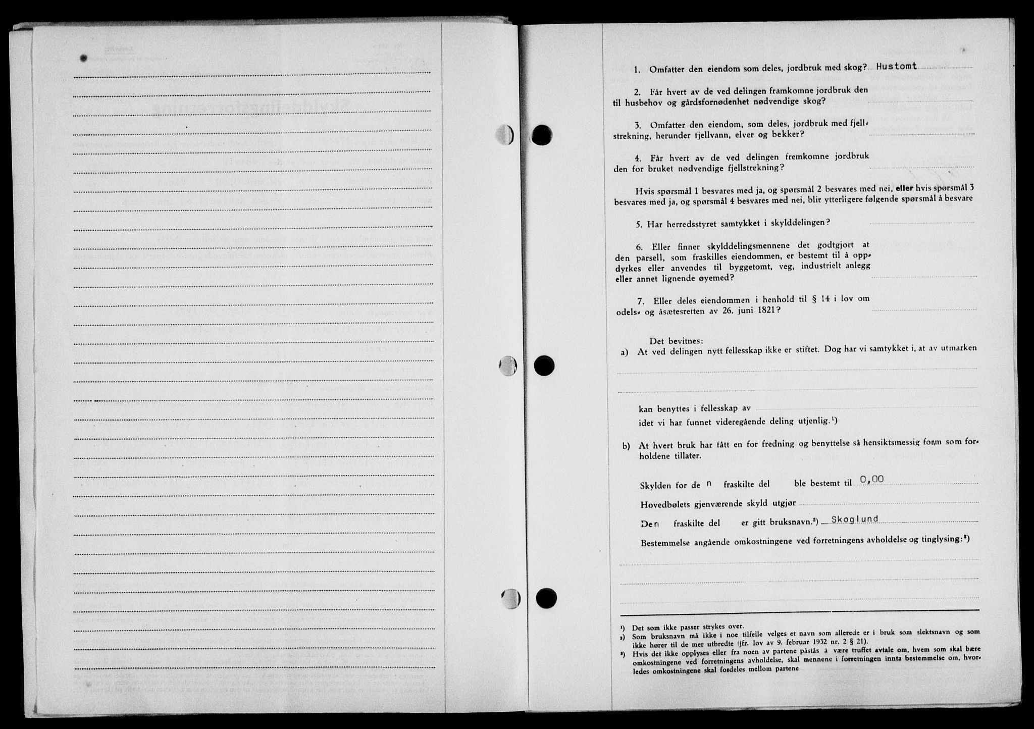 Lofoten sorenskriveri, SAT/A-0017/1/2/2C/L0022a: Mortgage book no. 22a, 1949-1950, Diary no: : 2521/1949