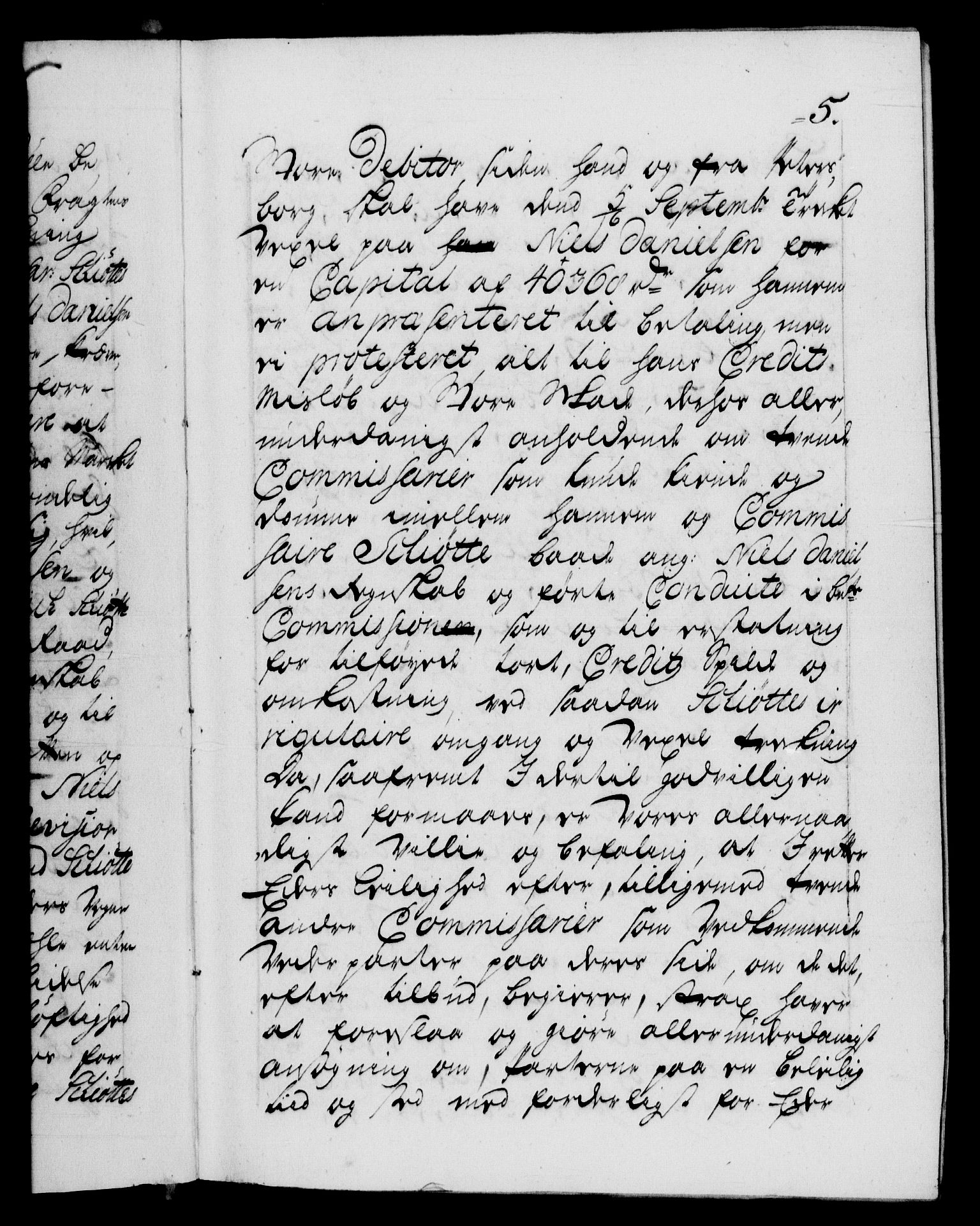 Danske Kanselli 1572-1799, AV/RA-EA-3023/F/Fc/Fca/Fcab/L0024: Norske tegnelser, 1728-1730, p. 5a