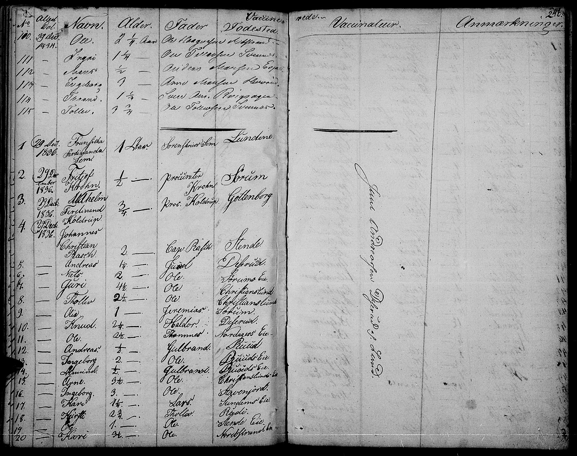 Nord-Aurdal prestekontor, AV/SAH-PREST-132/H/Ha/Haa/L0003: Parish register (official) no. 3, 1828-1841, p. 240