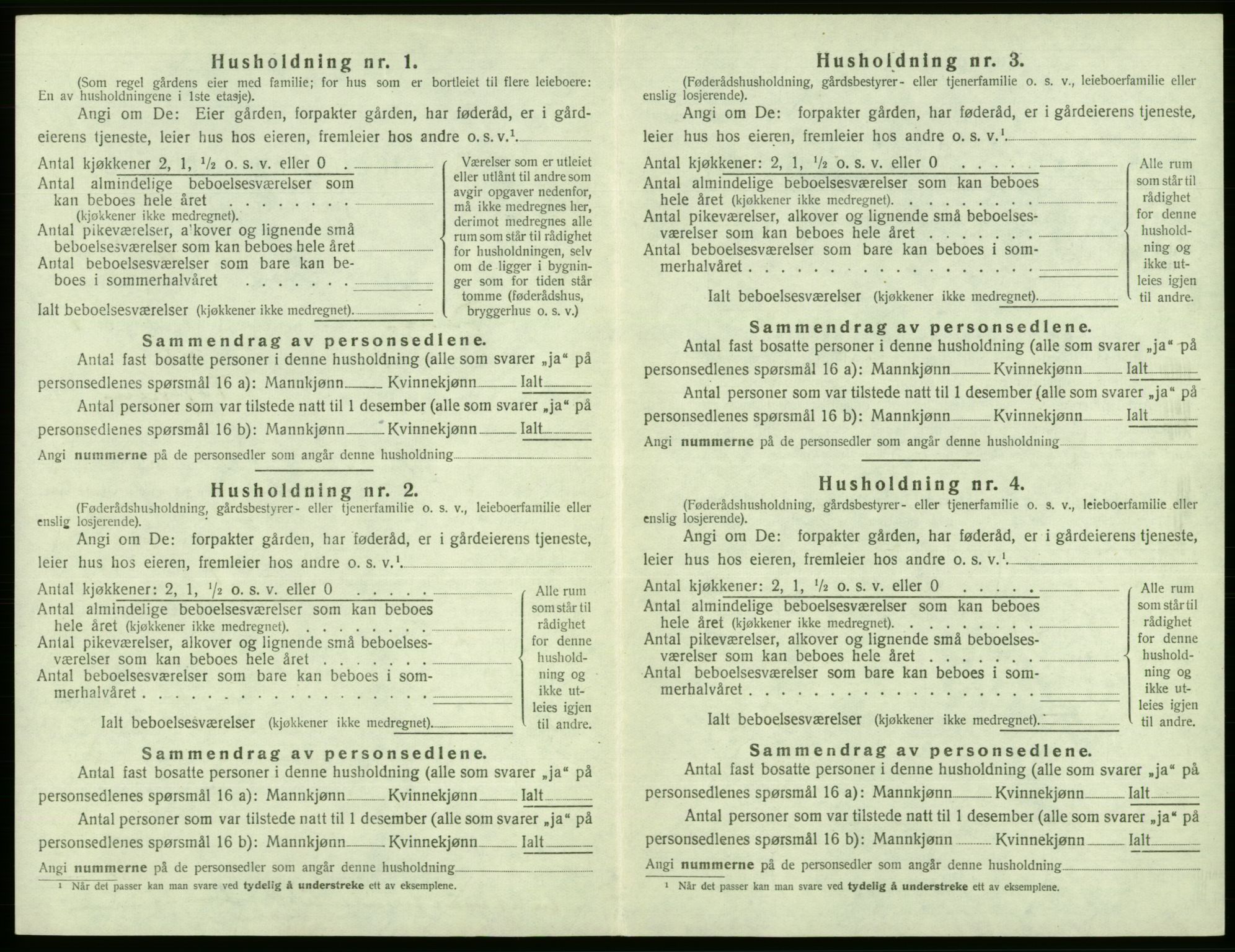 SAB, 1920 census for Fana, 1920, p. 1633