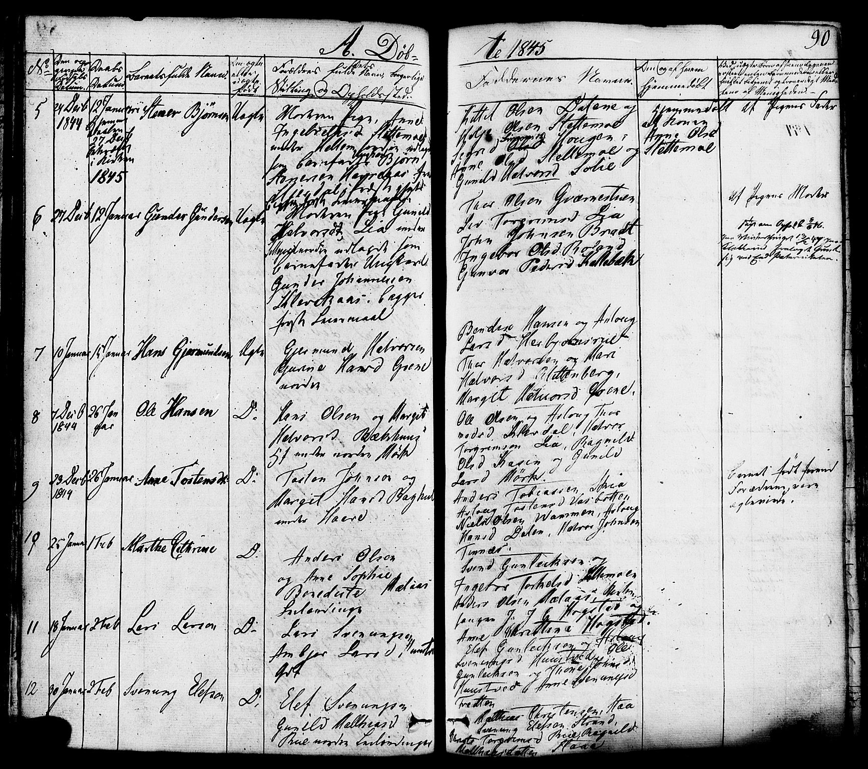 Heddal kirkebøker, AV/SAKO-A-268/F/Fa/L0006: Parish register (official) no. I 6, 1837-1854, p. 90