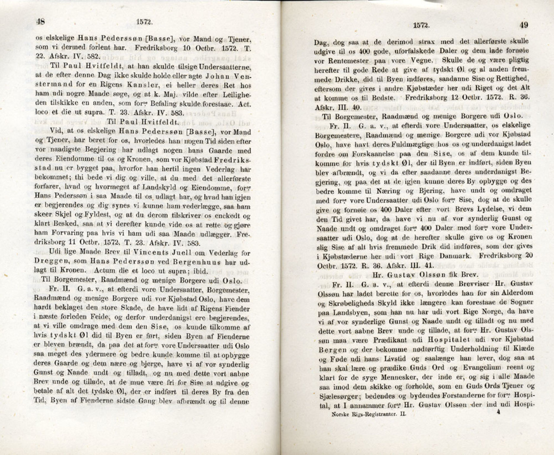 Publikasjoner utgitt av Det Norske Historiske Kildeskriftfond, PUBL/-/-/-: Norske Rigs-Registranter, bind 2, 1572-1588, p. 48-49