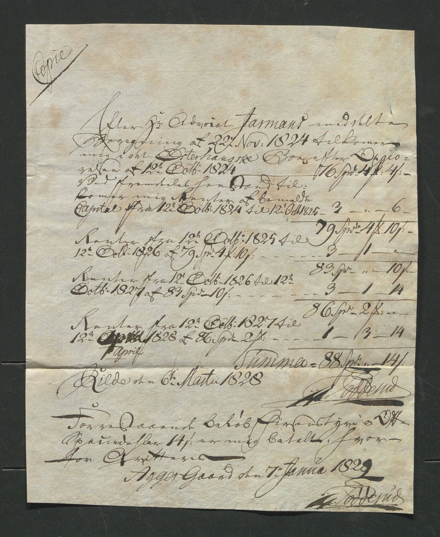 Åker i Vang, Hedmark, og familien Todderud, AV/SAH-ARK-010/J/Je/L0001: Regnskap, 1744-1835, p. 209