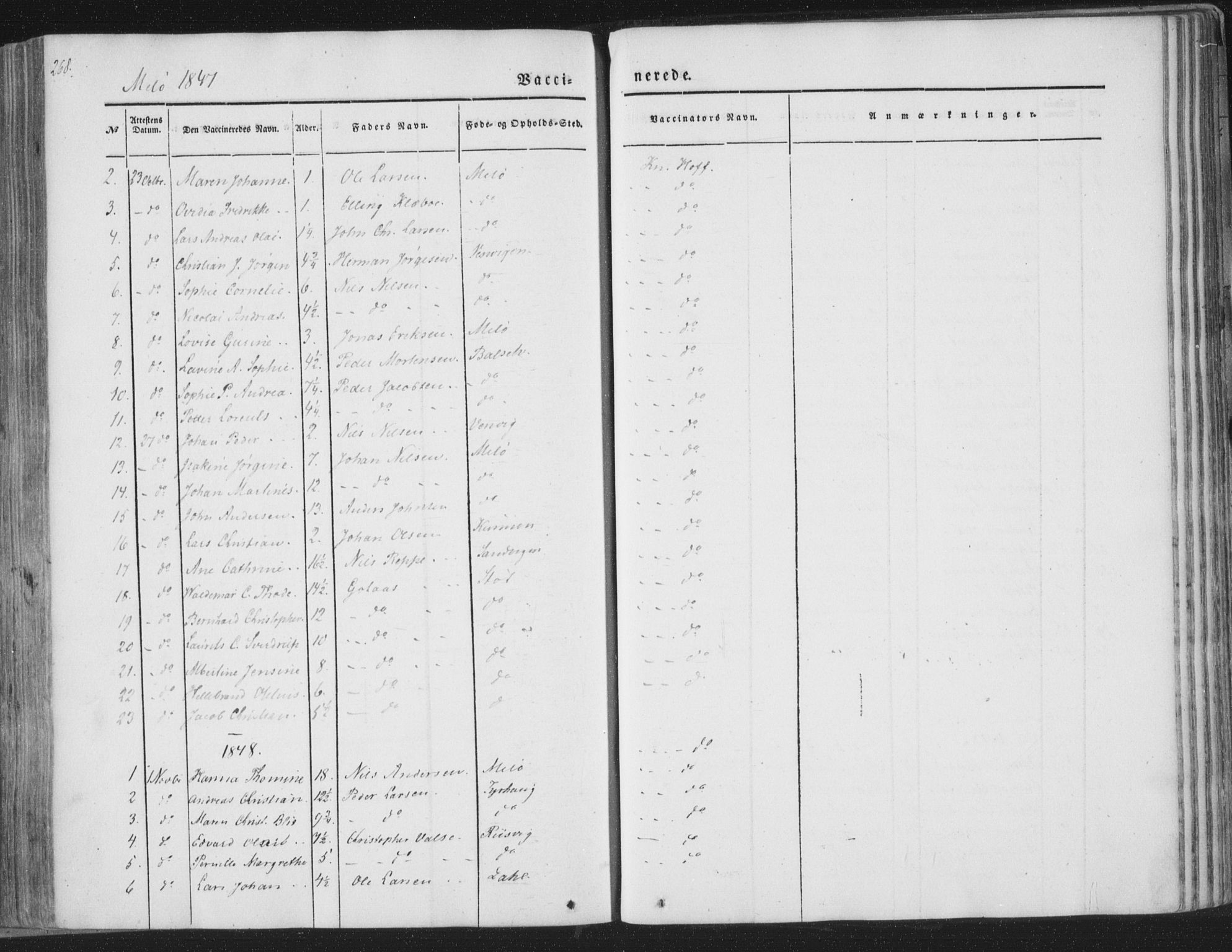 Ministerialprotokoller, klokkerbøker og fødselsregistre - Nordland, SAT/A-1459/841/L0604: Parish register (official) no. 841A09 /2, 1845-1862, p. 268