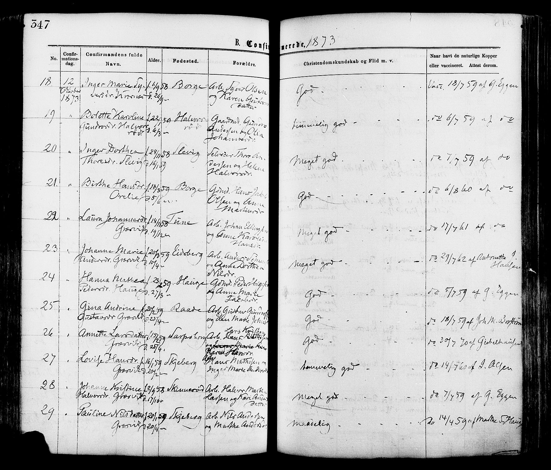 Onsøy prestekontor Kirkebøker, AV/SAO-A-10914/F/Fa/L0004: Parish register (official) no. I 4, 1861-1877, p. 347