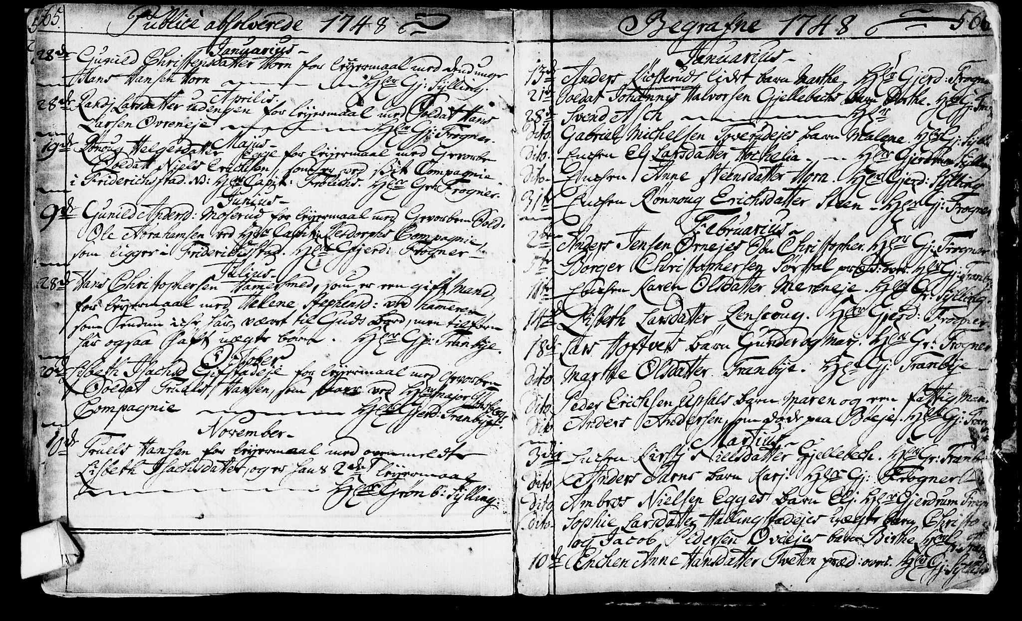 Lier kirkebøker, SAKO/A-230/F/Fa/L0003: Parish register (official) no. I 3, 1727-1748, p. 565-566