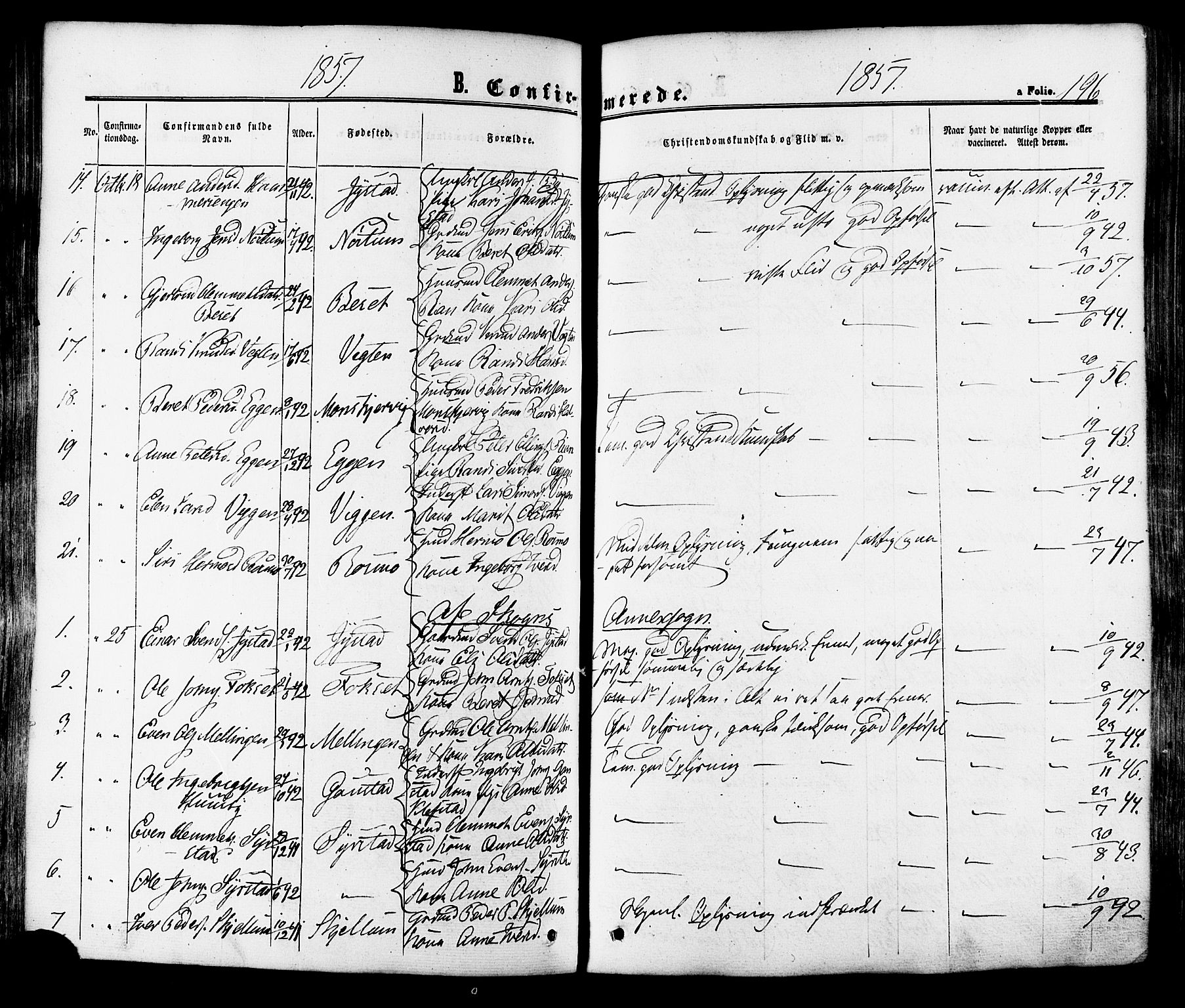 Ministerialprotokoller, klokkerbøker og fødselsregistre - Sør-Trøndelag, SAT/A-1456/665/L0772: Parish register (official) no. 665A07, 1856-1878, p. 196