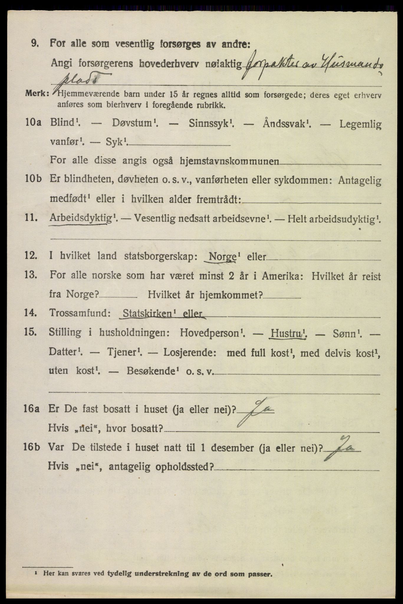 SAH, 1920 census for Østre Gausdal, 1920, p. 2825