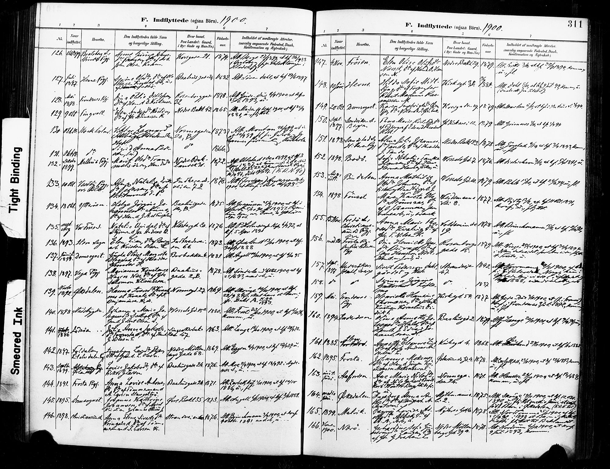 Ministerialprotokoller, klokkerbøker og fødselsregistre - Sør-Trøndelag, AV/SAT-A-1456/604/L0198: Parish register (official) no. 604A19, 1893-1900, p. 311