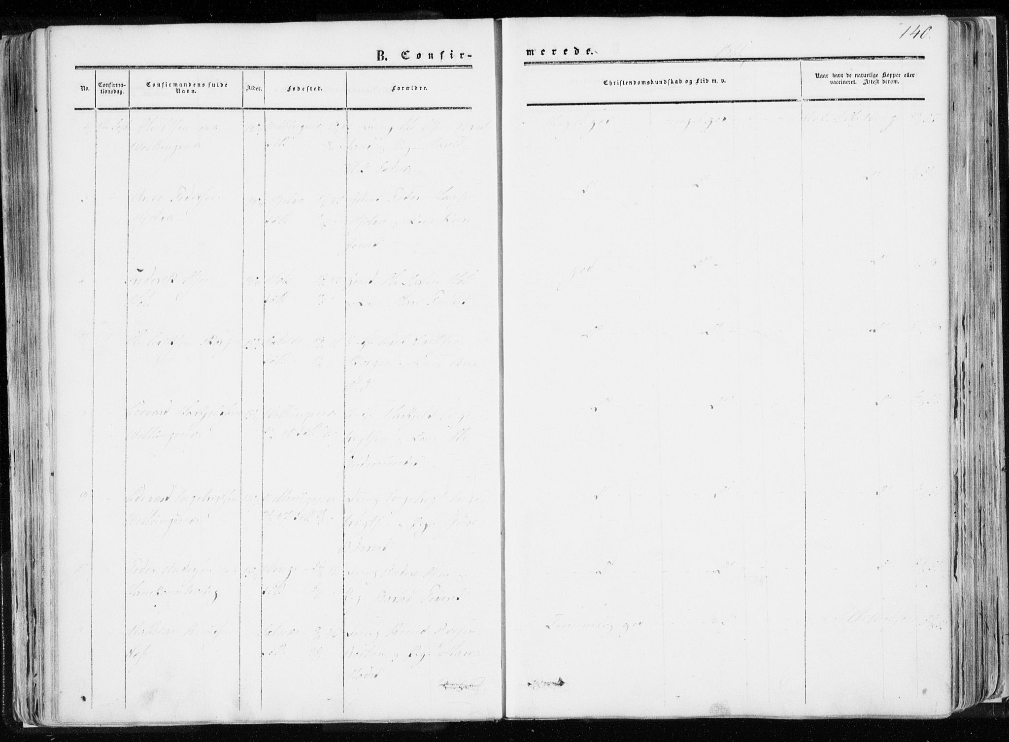 Ministerialprotokoller, klokkerbøker og fødselsregistre - Møre og Romsdal, AV/SAT-A-1454/544/L0572: Parish register (official) no. 544A05, 1854-1886, p. 140