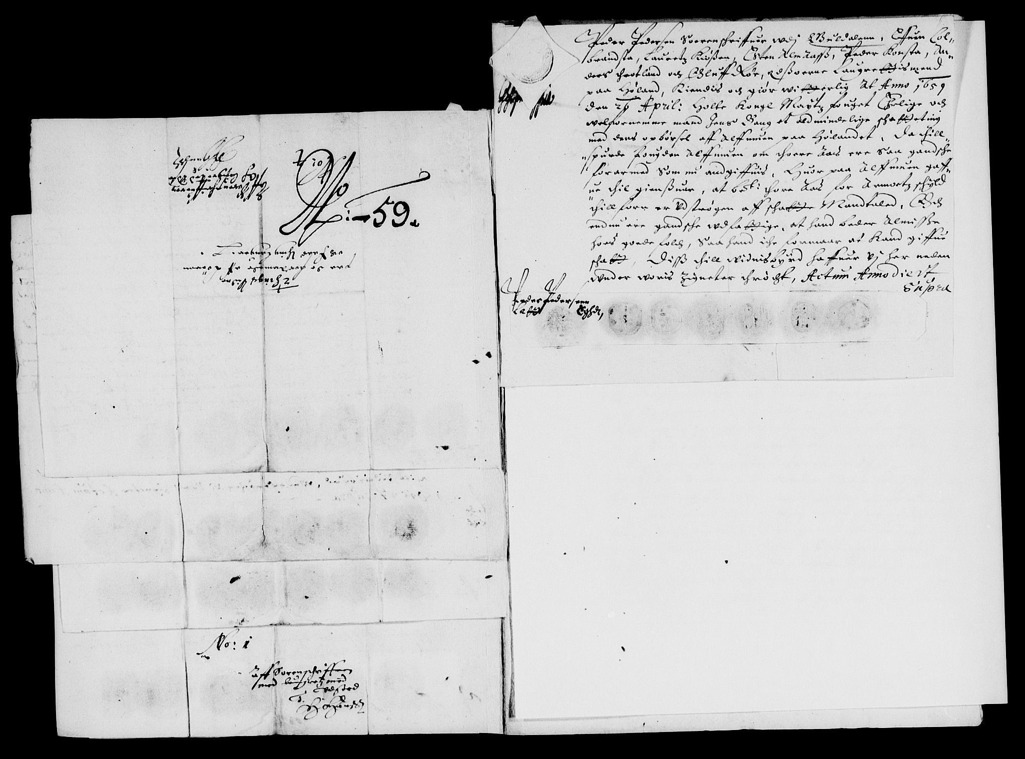 Rentekammeret inntil 1814, Reviderte regnskaper, Lensregnskaper, AV/RA-EA-5023/R/Rb/Rbw/L0134: Trondheim len, 1658-1659