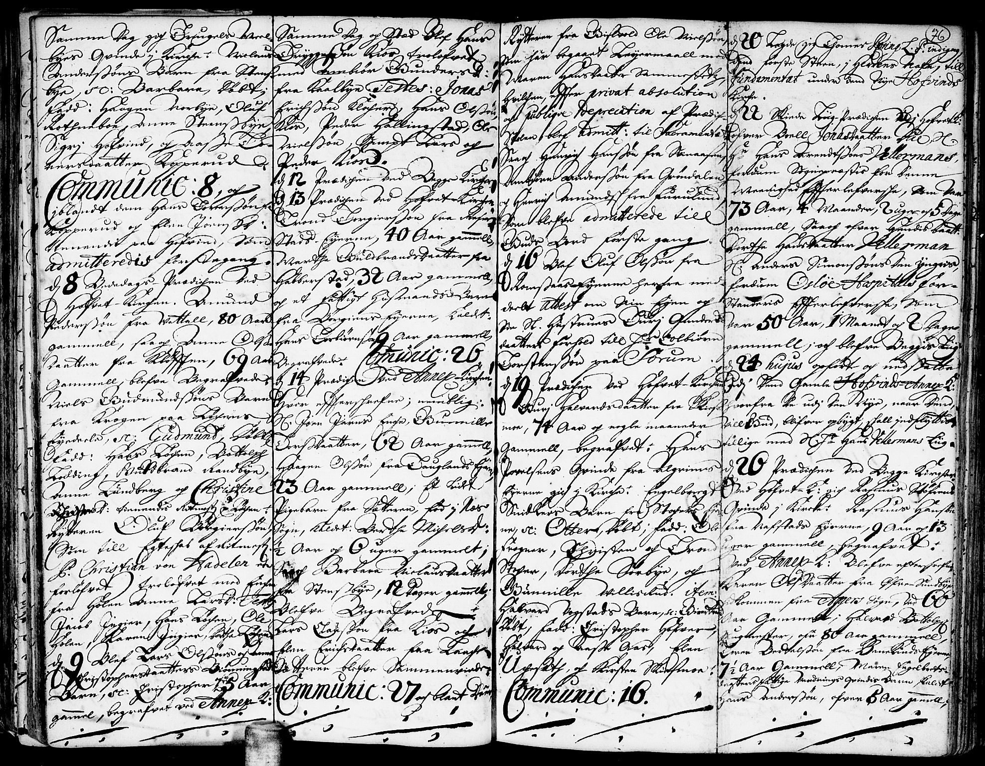 Ullensaker prestekontor Kirkebøker, AV/SAO-A-10236a/F/Fa/L0001: Parish register (official) no. I 1, 1689-1701, p. 76