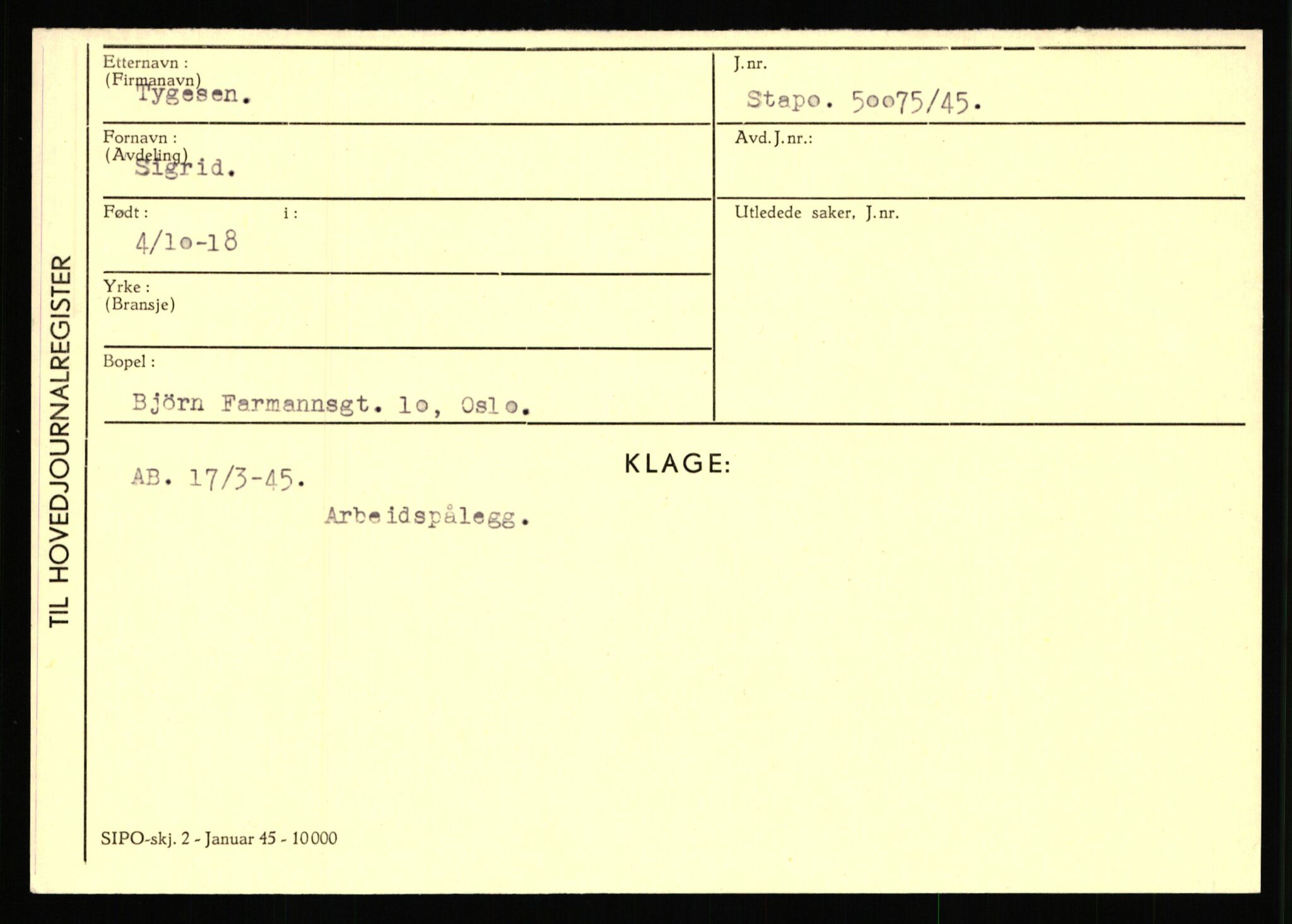 Statspolitiet - Hovedkontoret / Osloavdelingen, AV/RA-S-1329/C/Ca/L0015: Svea - Tøsse, 1943-1945, p. 4383