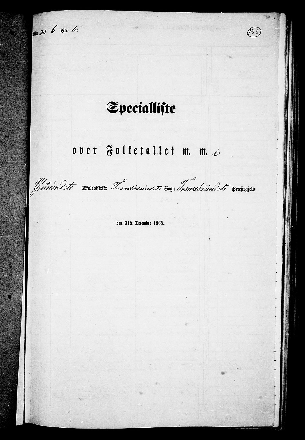 RA, 1865 census for Tromsøysund, 1865, p. 130