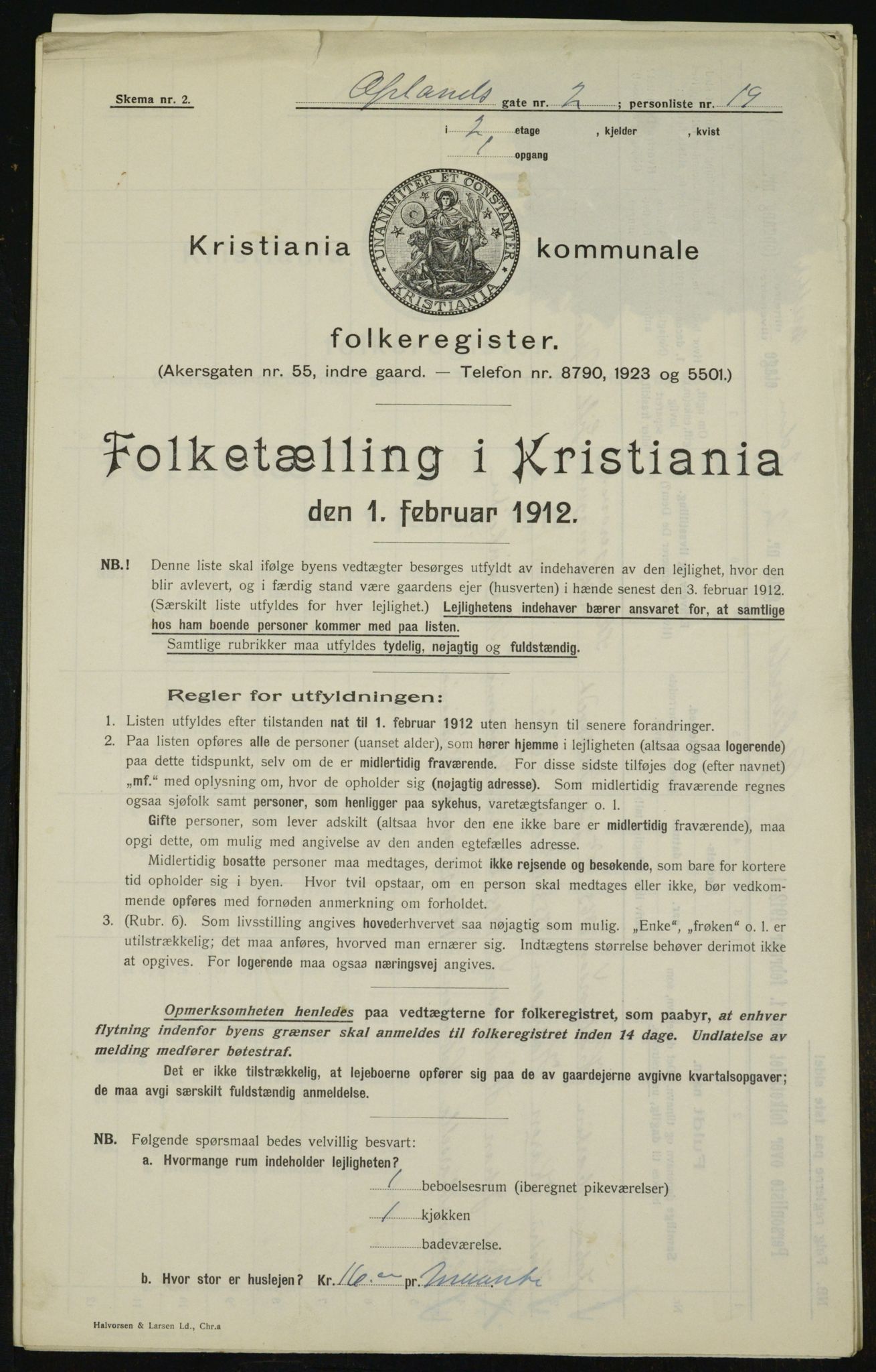 OBA, Municipal Census 1912 for Kristiania, 1912, p. 76322