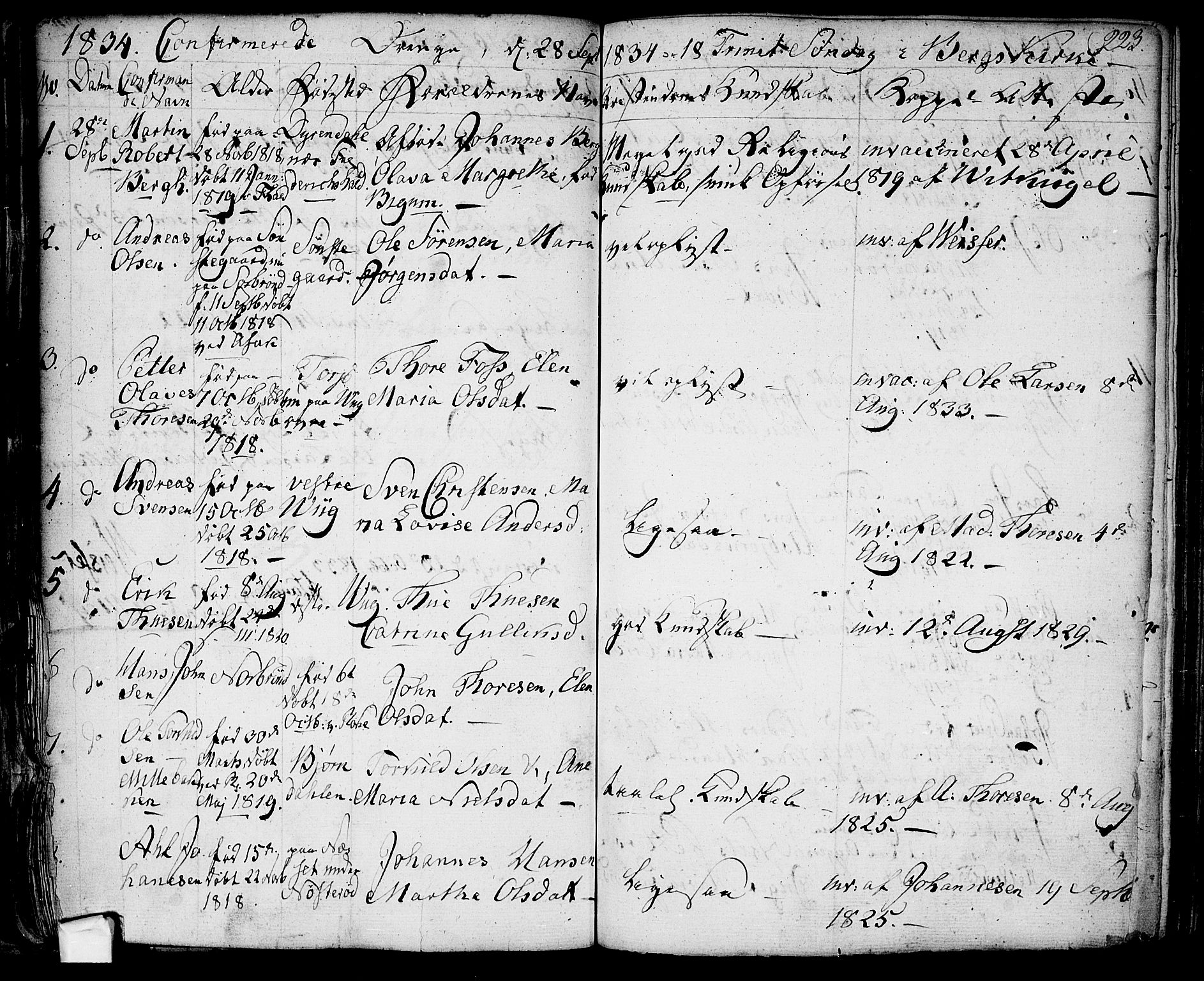 Berg prestekontor Kirkebøker, SAO/A-10902/F/Fa/L0003: Parish register (official) no. I 3, 1832-1842, p. 223