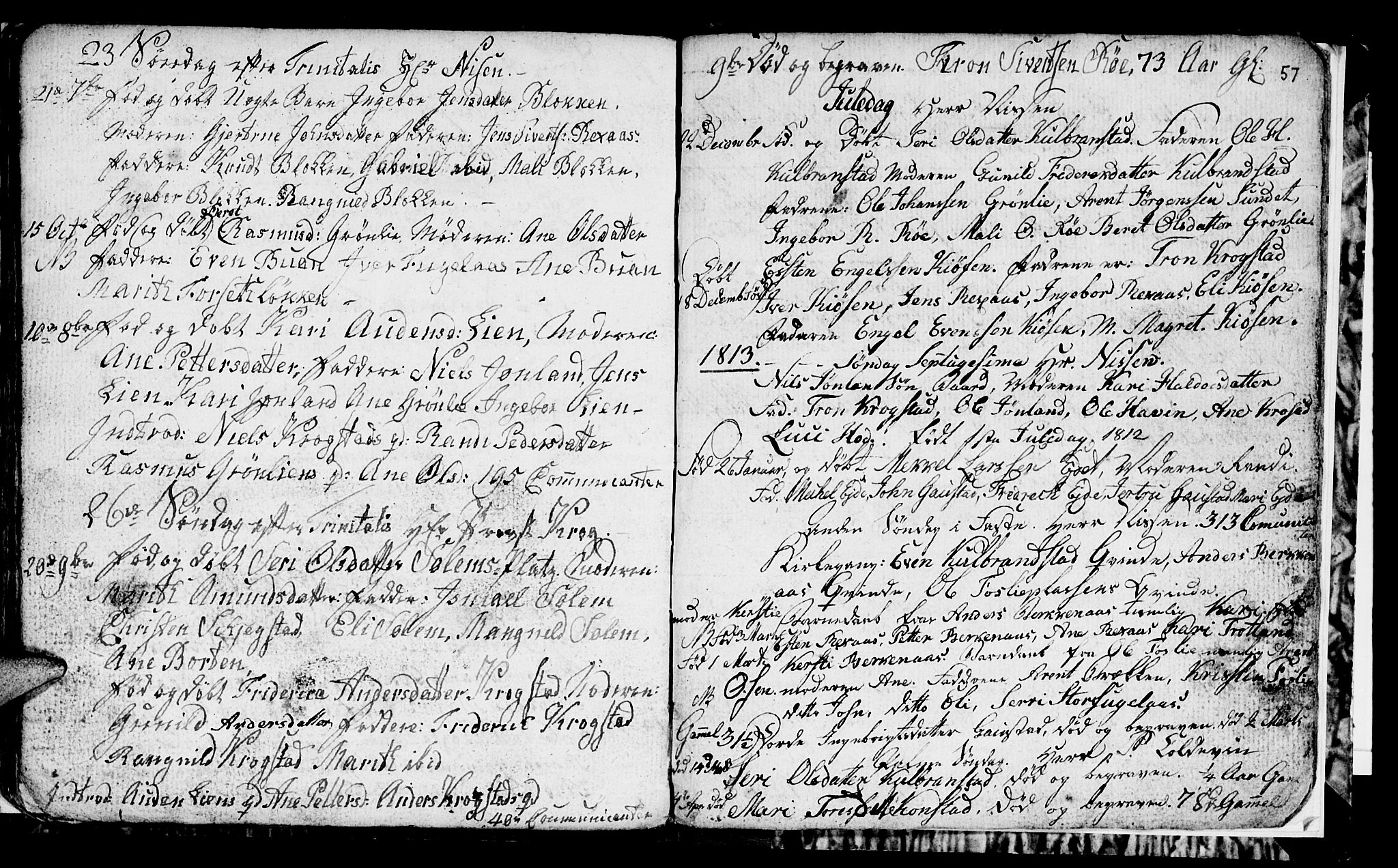 Ministerialprotokoller, klokkerbøker og fødselsregistre - Sør-Trøndelag, SAT/A-1456/694/L1129: Parish register (copy) no. 694C01, 1793-1815, p. 57