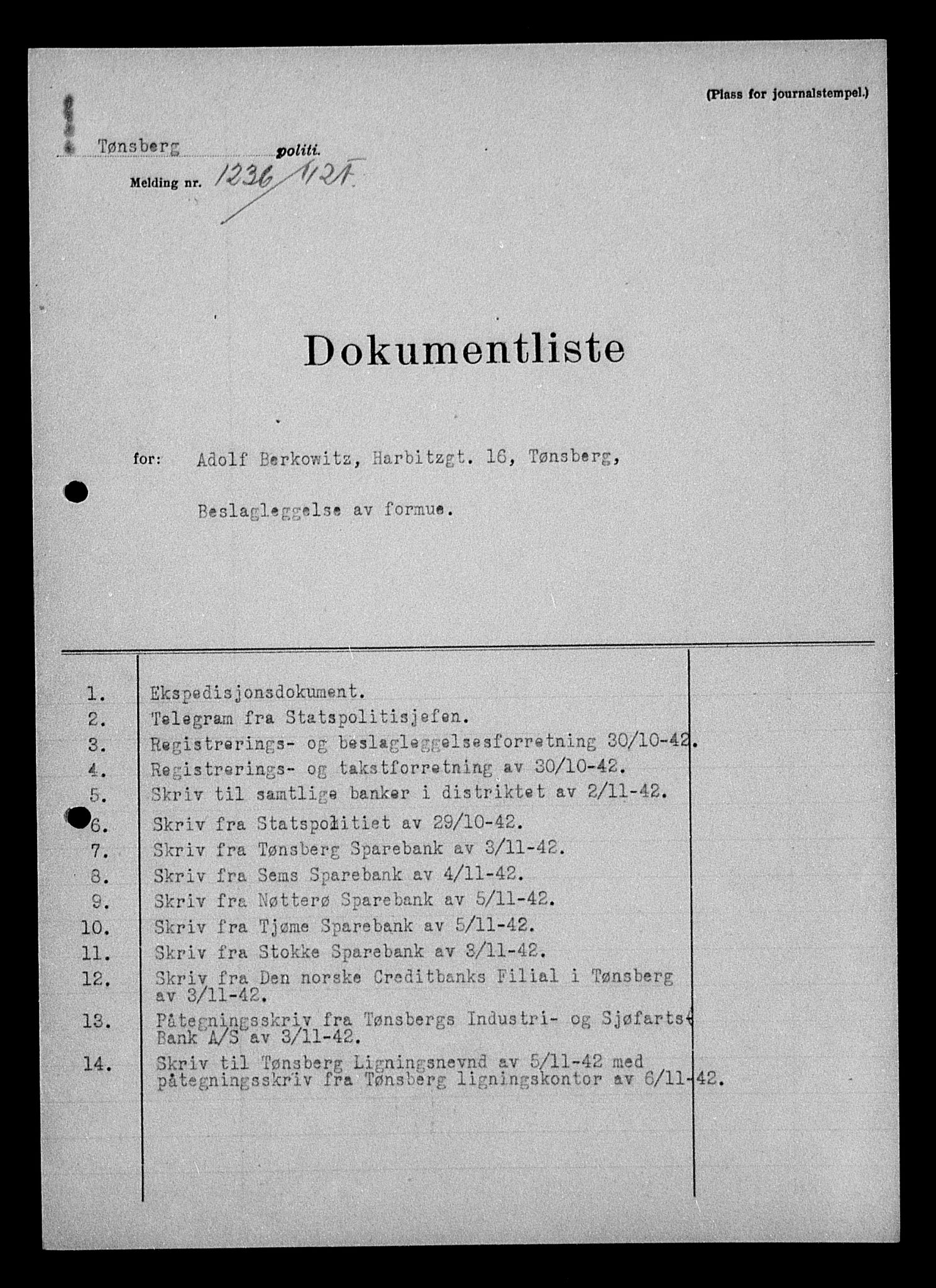 Justisdepartementet, Tilbakeføringskontoret for inndratte formuer, AV/RA-S-1564/H/Hc/Hcd/L0991: --, 1945-1947, p. 128