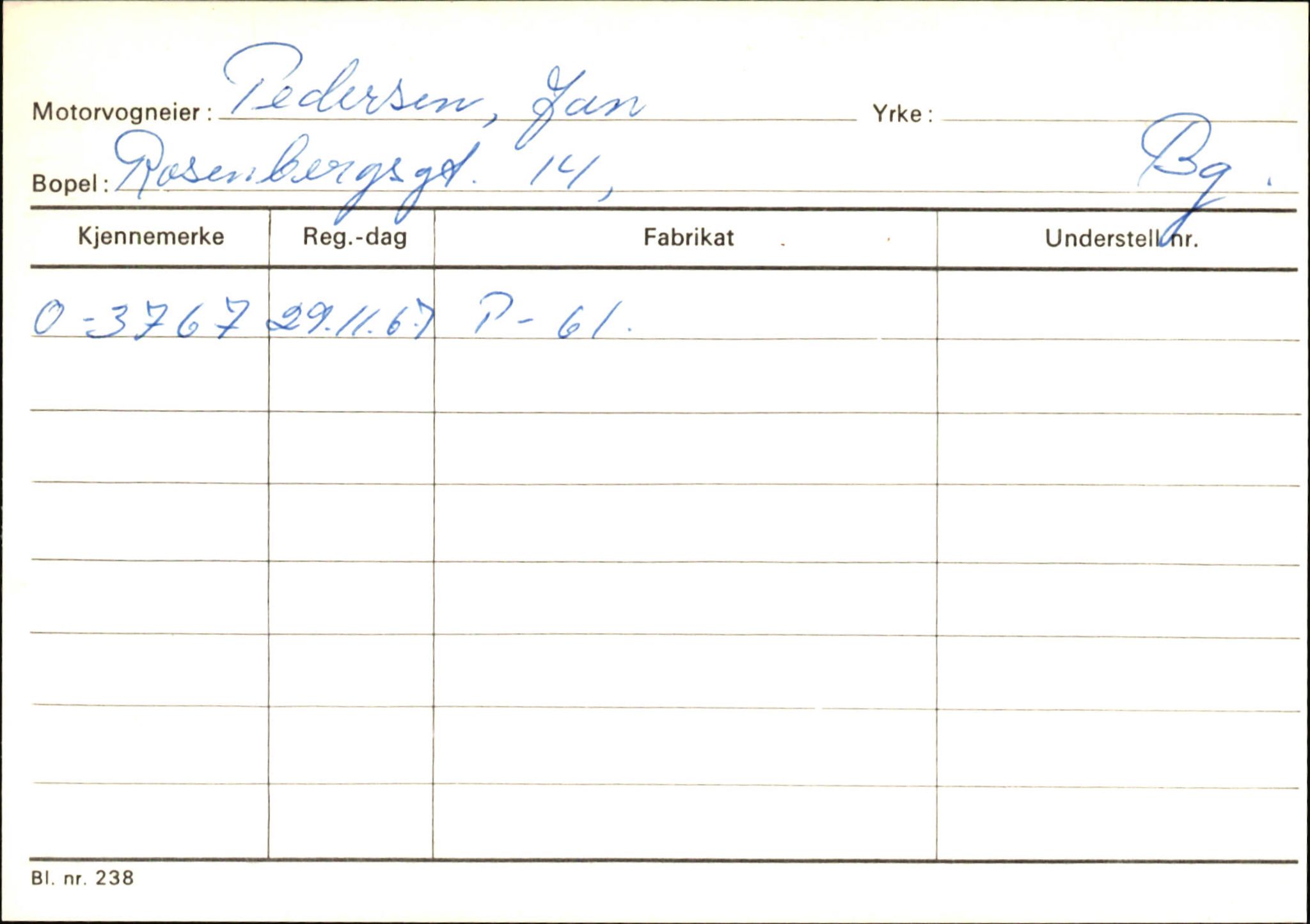 Statens vegvesen, Hordaland vegkontor, AV/SAB-A-5201/2/Hb/L0028: O-eierkort P-R, 1920-1971, p. 2