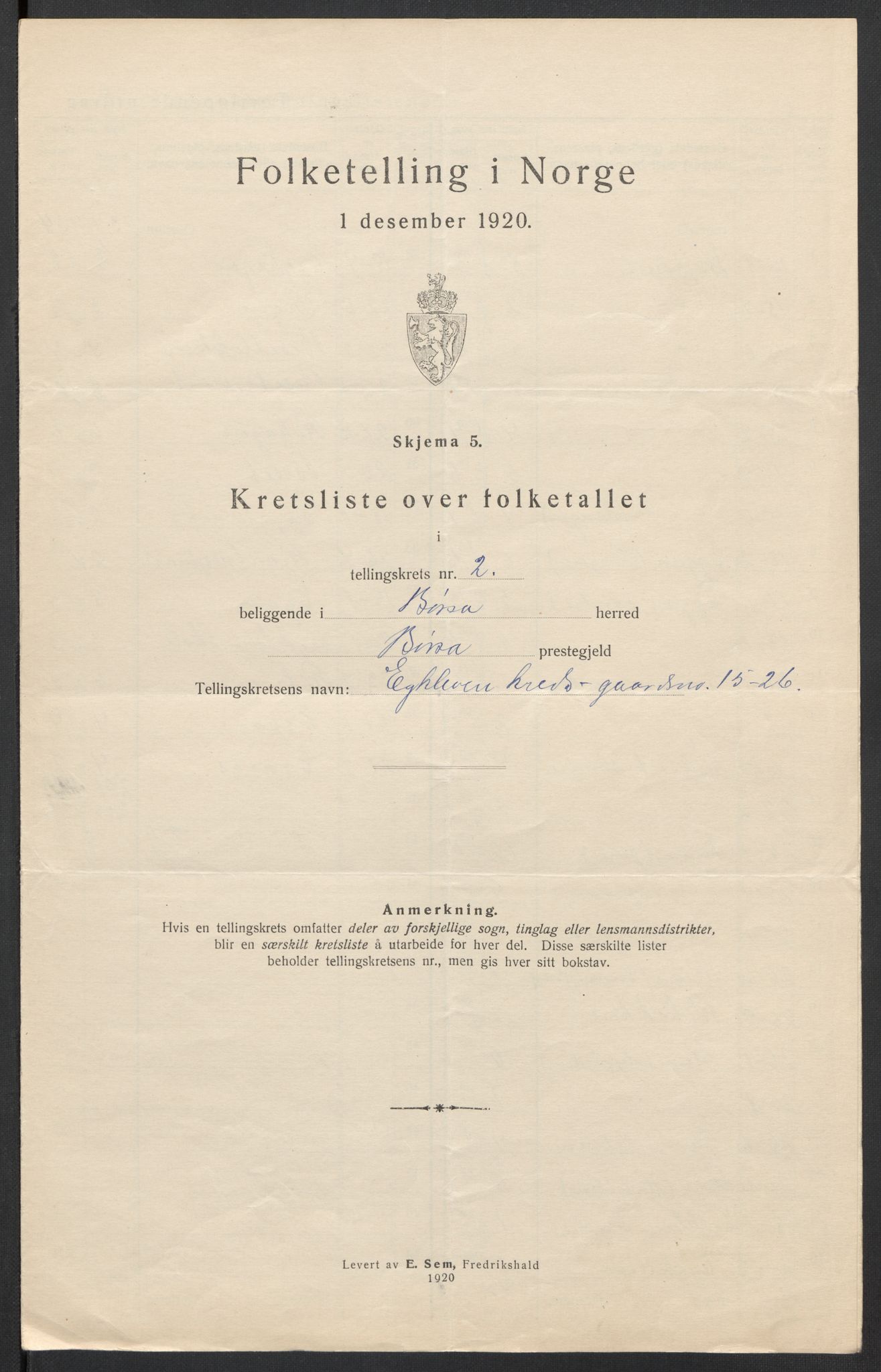 SAT, 1920 census for Børsa, 1920, p. 14