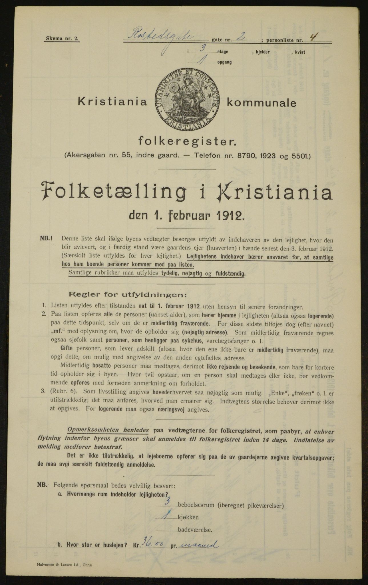 OBA, Municipal Census 1912 for Kristiania, 1912, p. 84275