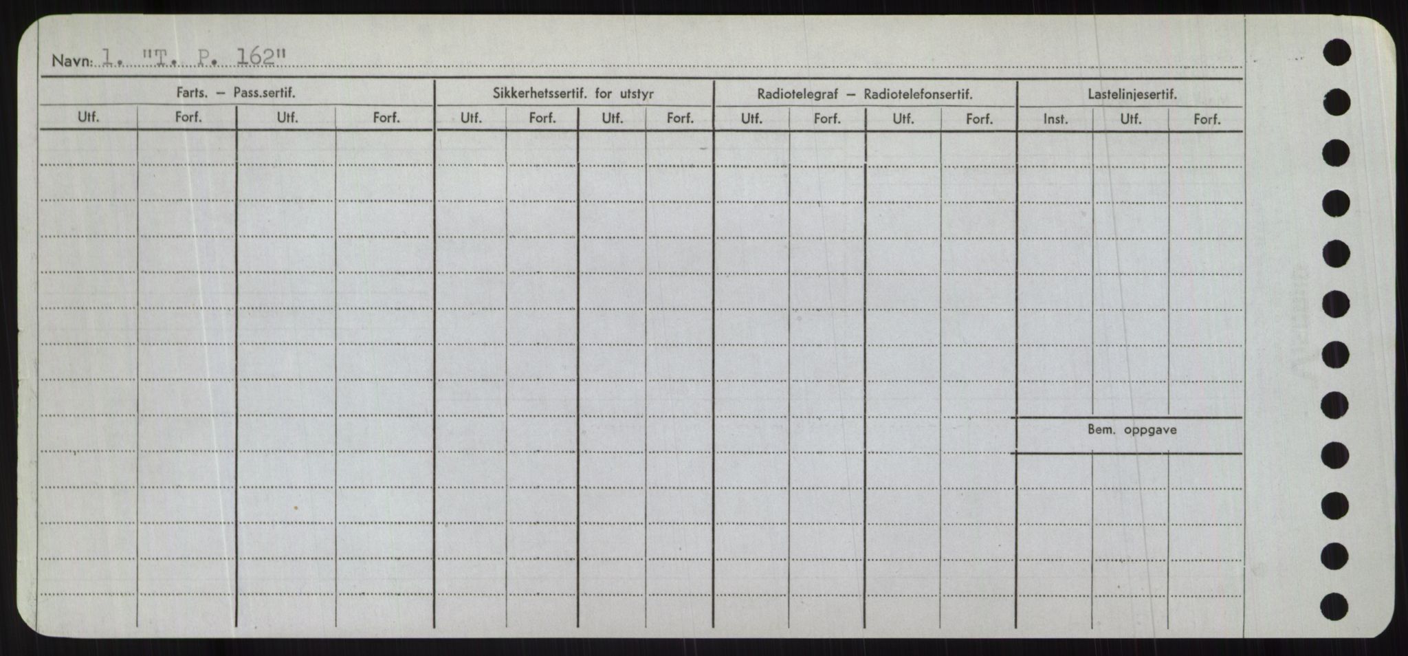 Sjøfartsdirektoratet med forløpere, Skipsmålingen, RA/S-1627/H/Hc/L0001: Lektere, A-Y, p. 504