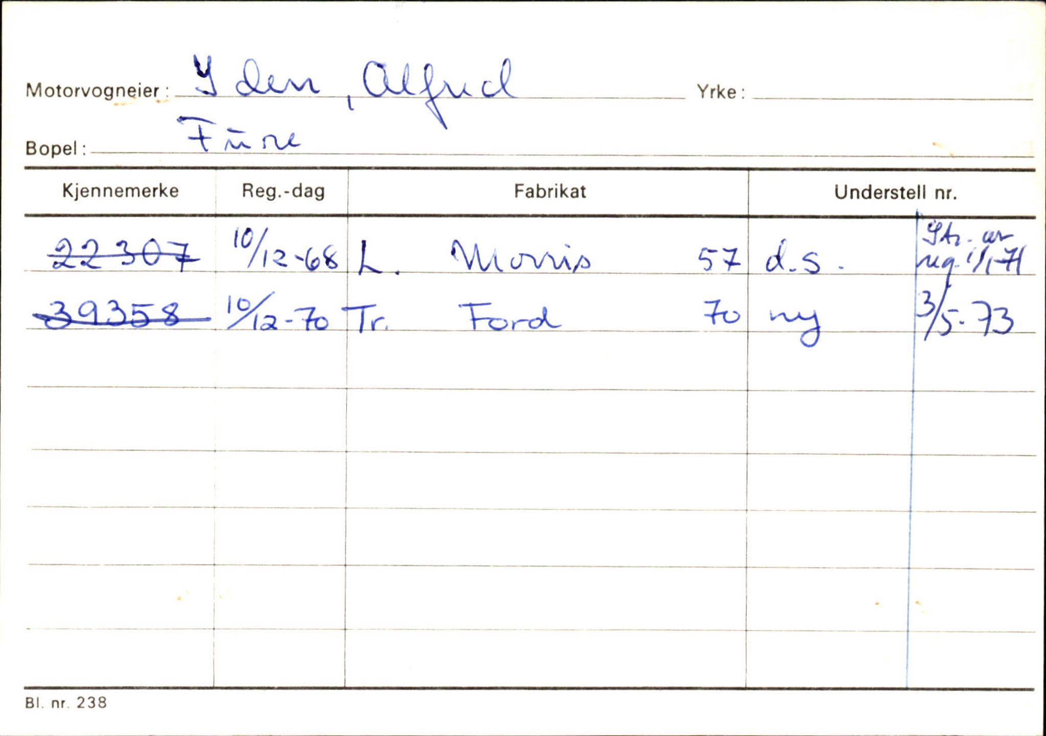 Statens vegvesen, Sogn og Fjordane vegkontor, AV/SAB-A-5301/4/F/L0132: Eigarregister Askvoll A-Å. Balestrand A-Å, 1945-1975, p. 644