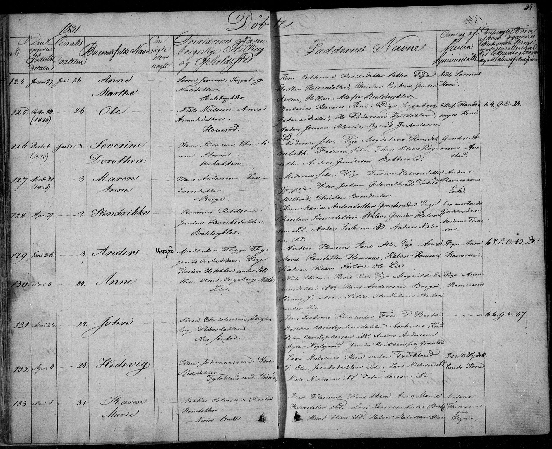 Gjerpen kirkebøker, SAKO/A-265/F/Fa/L0006: Parish register (official) no. I 6, 1829-1834, p. 34