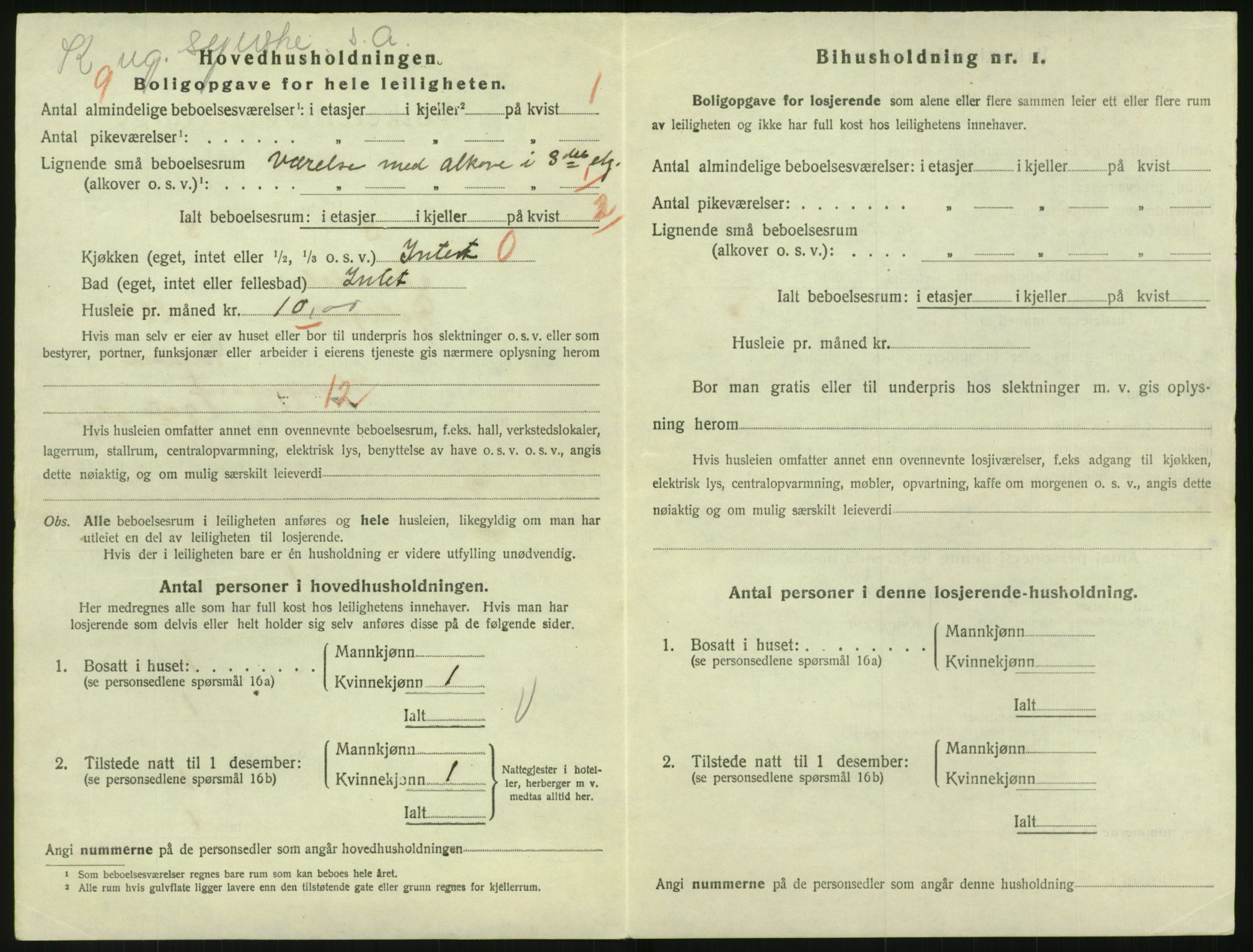 SAK, 1920 census for Arendal, 1920, p. 4611