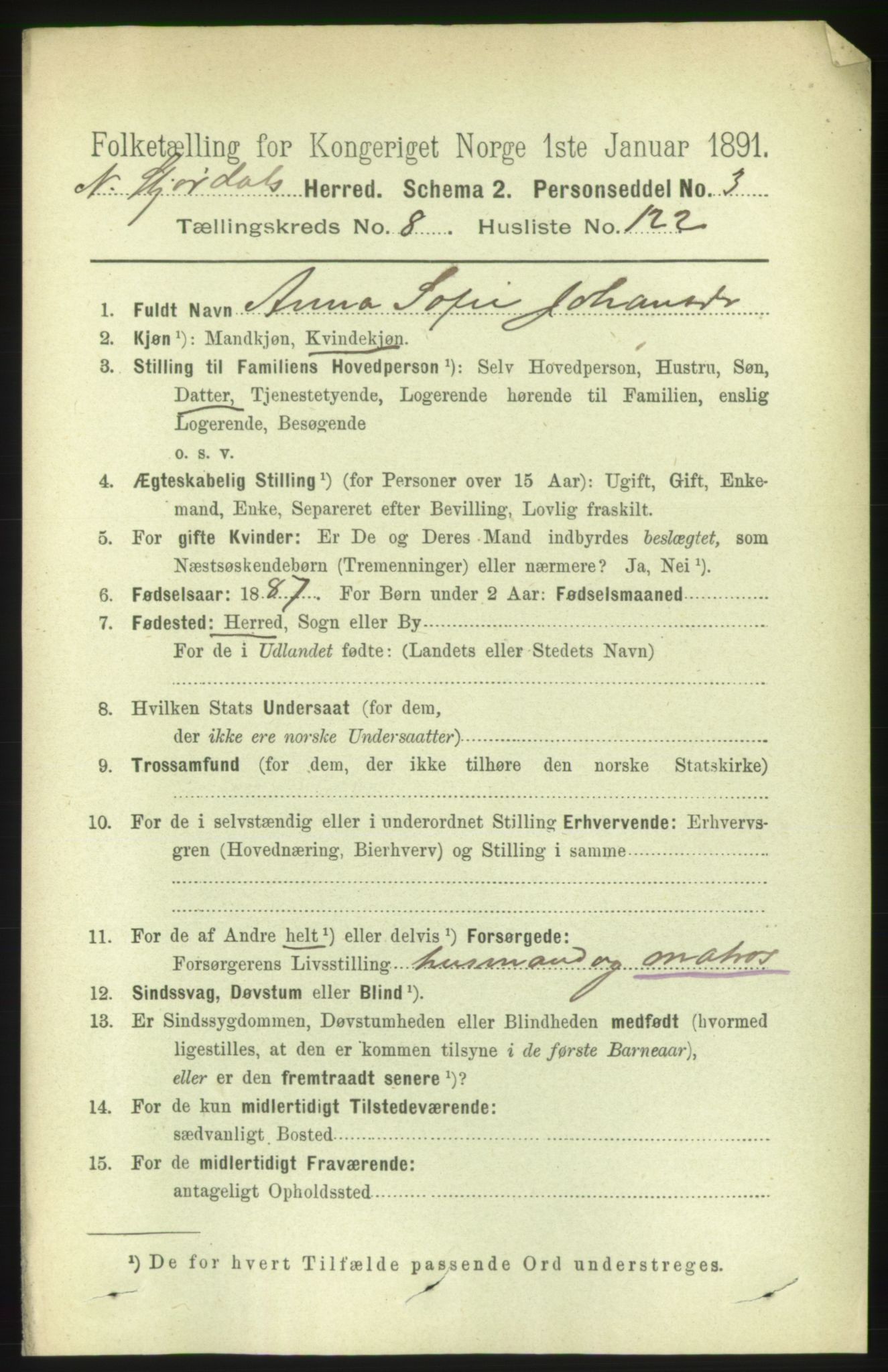 RA, 1891 census for 1714 Nedre Stjørdal, 1891, p. 4655