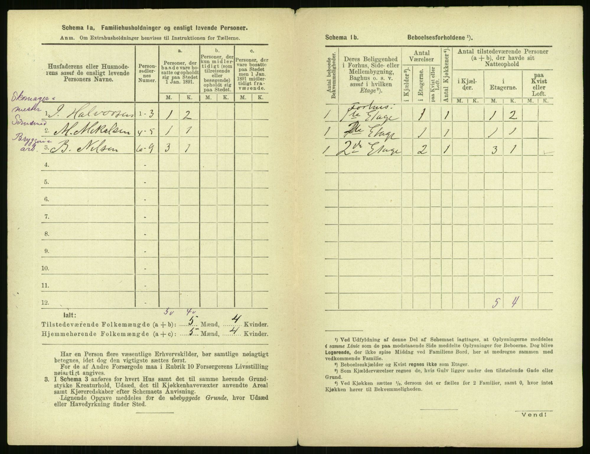 RA, 1891 census for 0301 Kristiania, 1891, p. 166389