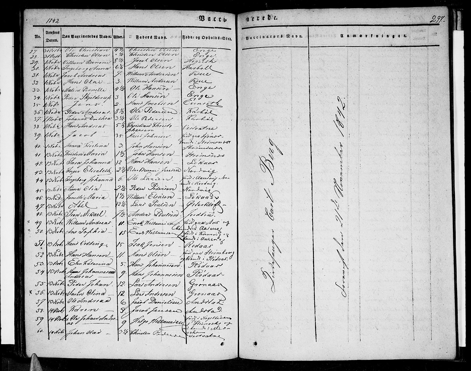 Ministerialprotokoller, klokkerbøker og fødselsregistre - Nordland, AV/SAT-A-1459/852/L0737: Parish register (official) no. 852A07, 1833-1849, p. 297