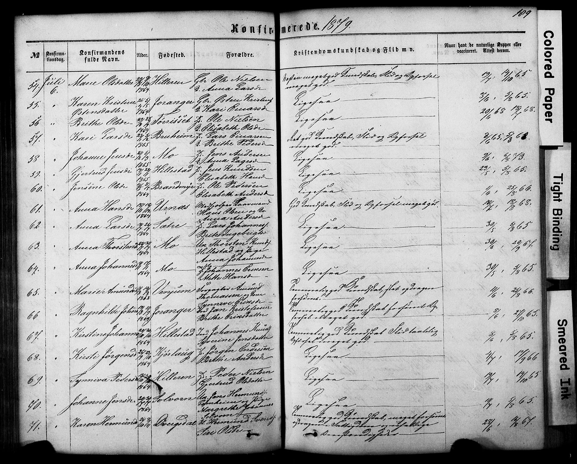 Hafslo sokneprestembete, AV/SAB-A-80301/H/Hab/Haba/L0001: Parish register (copy) no. A 1, 1866-1908, p. 189