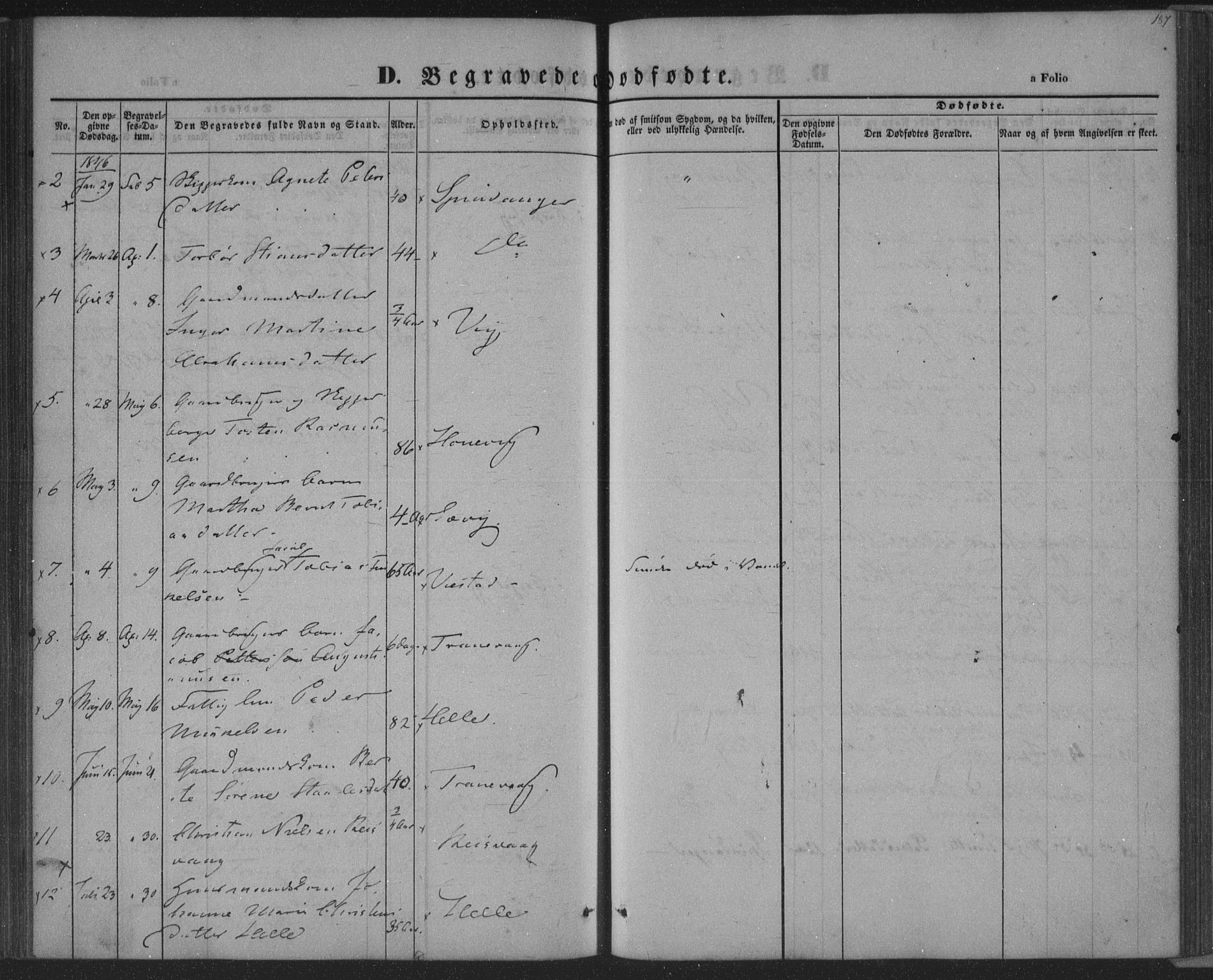 Herad sokneprestkontor, AV/SAK-1111-0018/F/Fa/Fab/L0003: Parish register (official) no. A 3, 1844-1853, p. 187