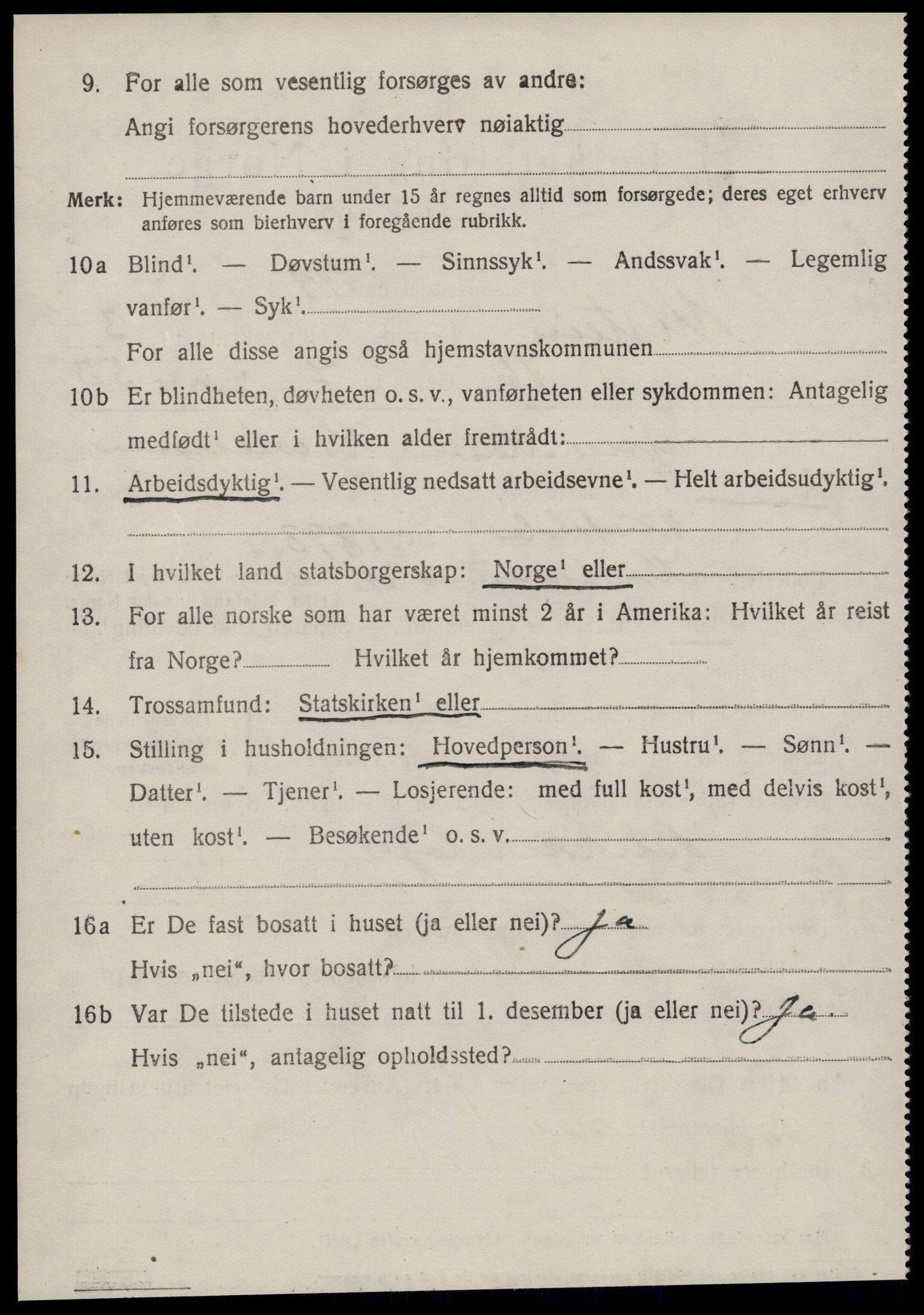 SAT, 1920 census for Ulstein, 1920, p. 1859