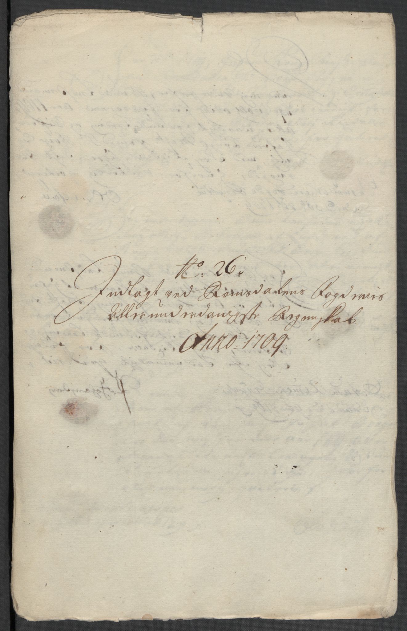 Rentekammeret inntil 1814, Reviderte regnskaper, Fogderegnskap, RA/EA-4092/R55/L3659: Fogderegnskap Romsdal, 1709-1710, p. 184