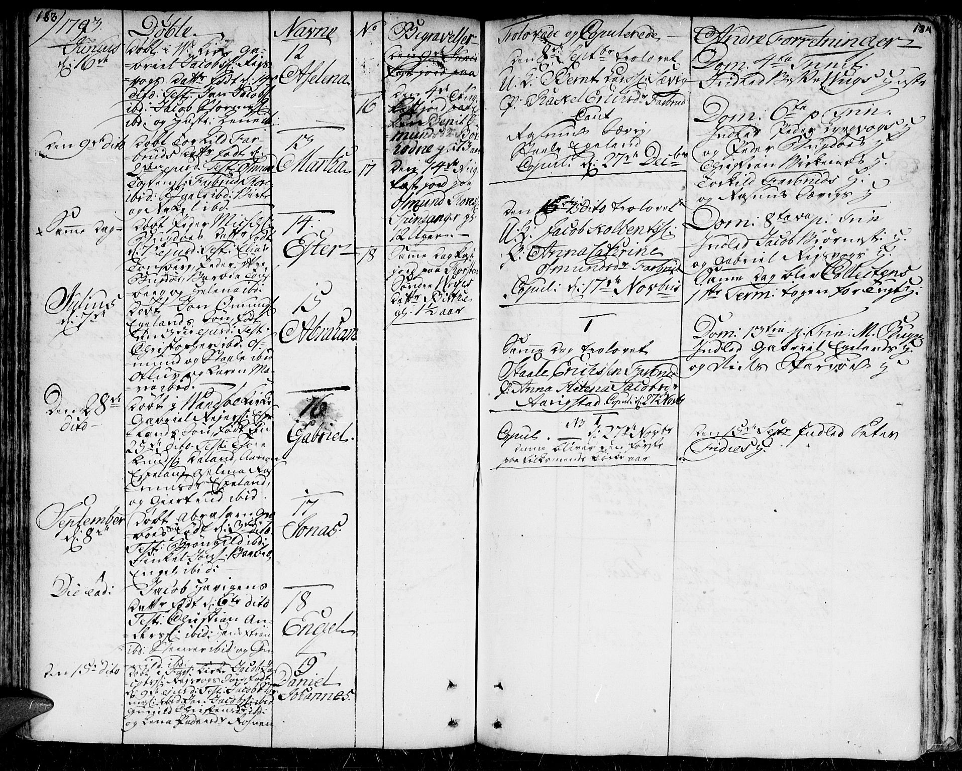 Herad sokneprestkontor, AV/SAK-1111-0018/F/Fa/Faa/L0001: Parish register (official) no. A 1 /2, 1768-1797, p. 183-184