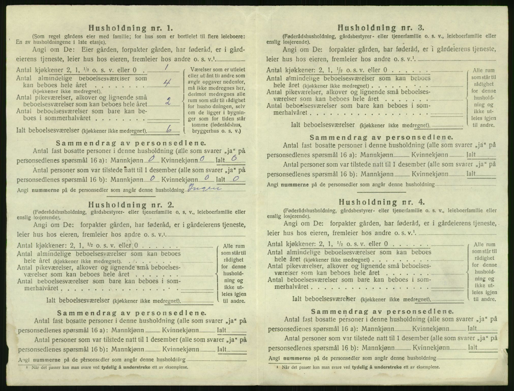 SAK, 1920 census for Flosta, 1920, p. 853