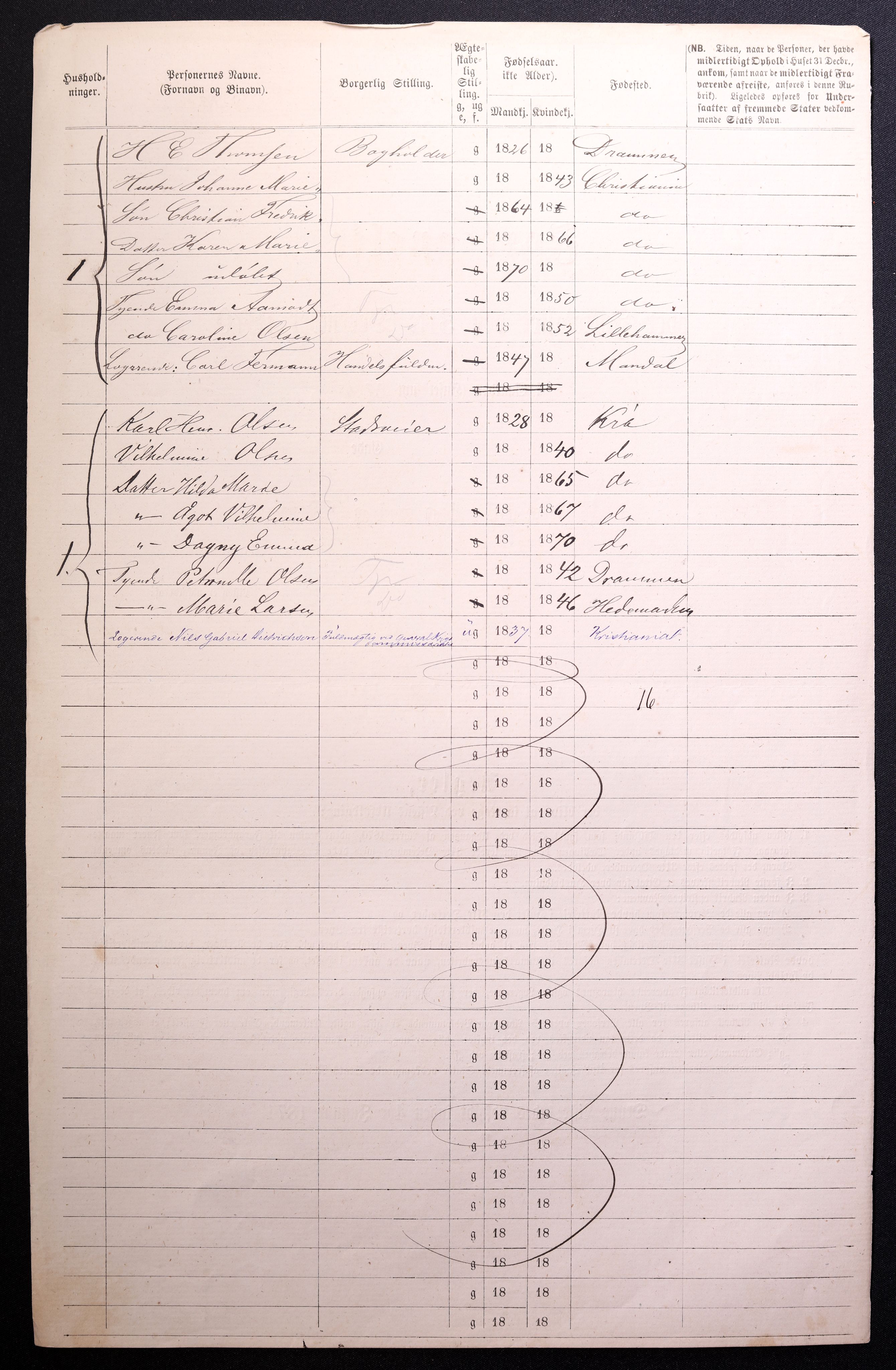 RA, 1870 census for 0301 Kristiania, 1870, p. 4270