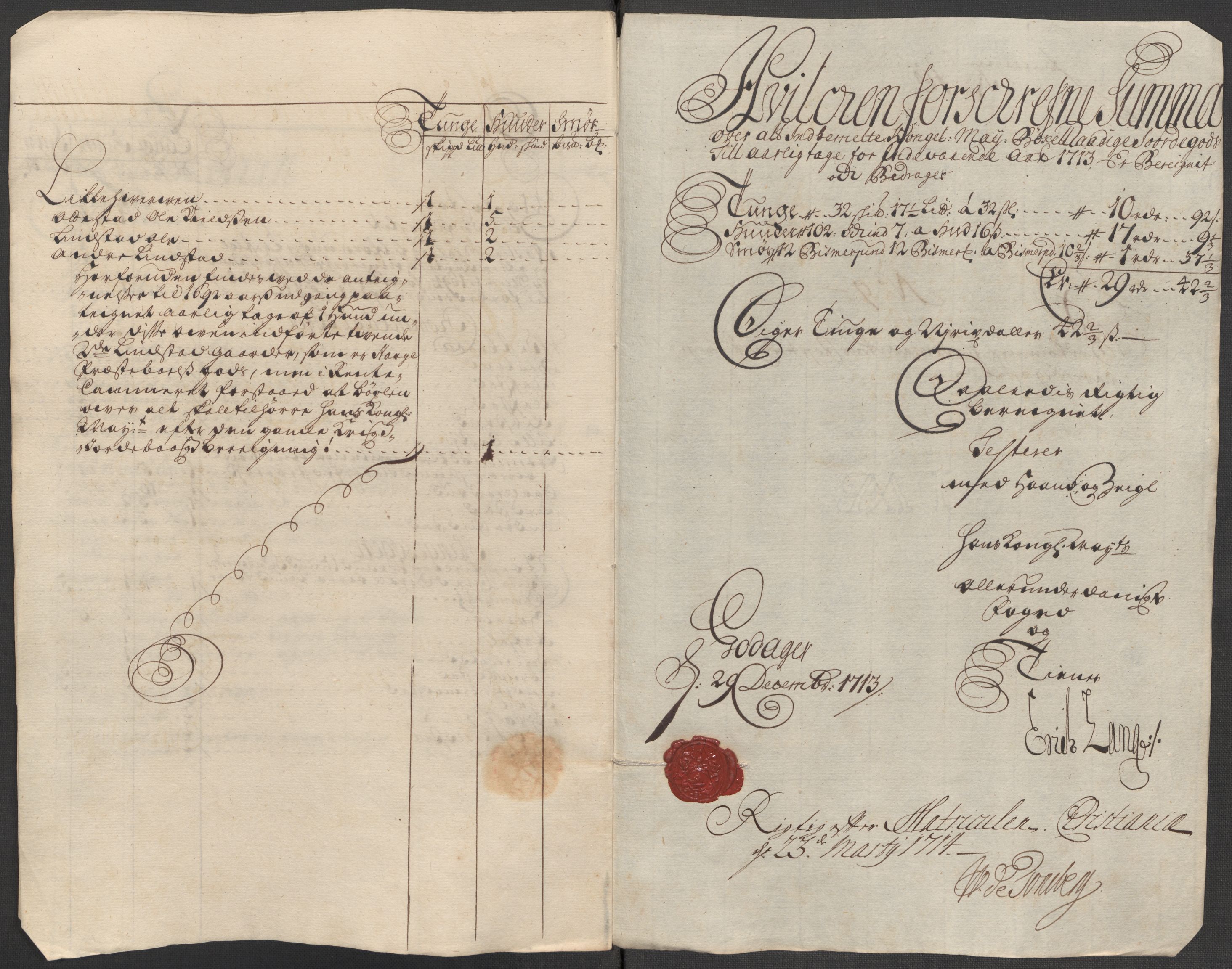 Rentekammeret inntil 1814, Reviderte regnskaper, Fogderegnskap, RA/EA-4092/R16/L1050: Fogderegnskap Hedmark, 1713, p. 265