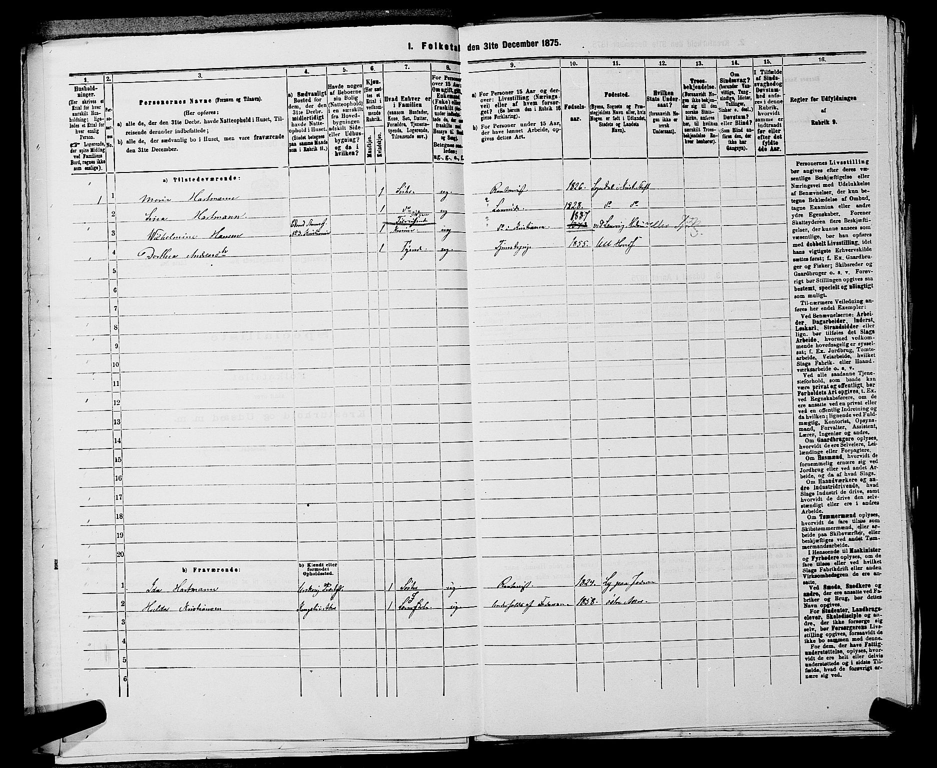 RA, 1875 census for 0235P Ullensaker, 1875, p. 338